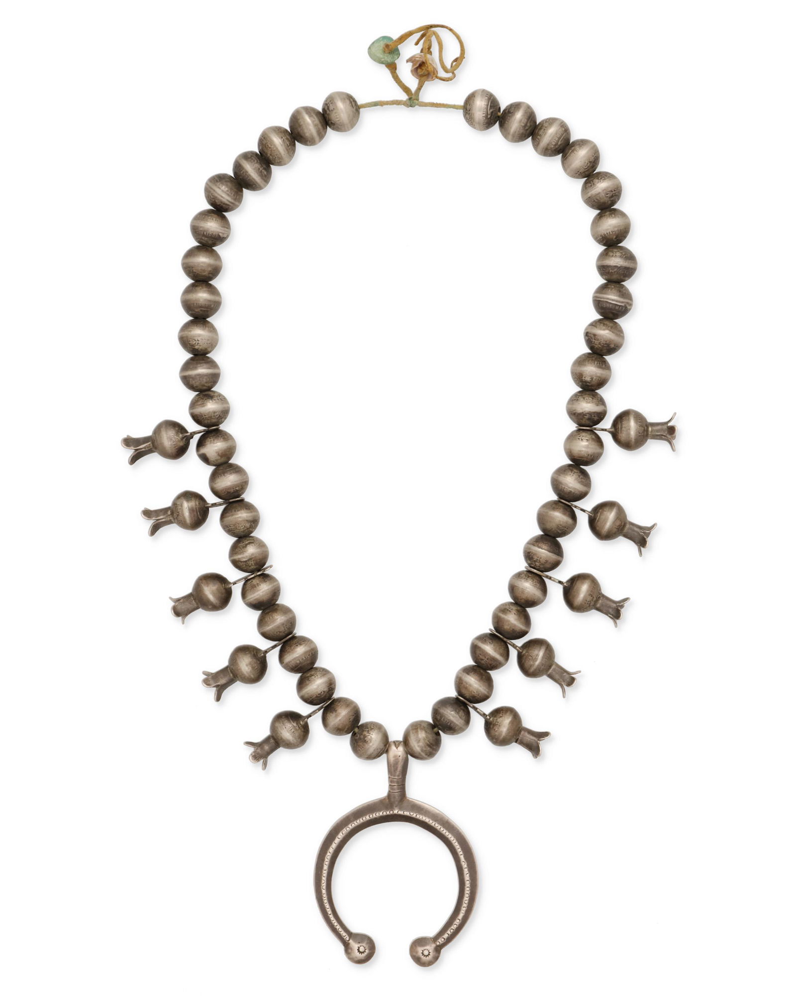 An early Navajo/Dine squash blossom necklace (1 of 1)