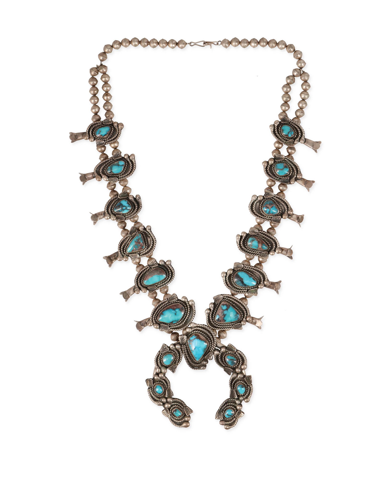 A Navajo/Dine silver squash blossom necklace (1 of 2)