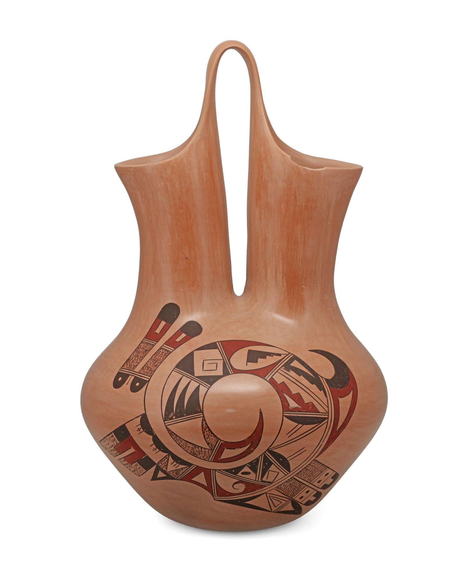 A Dolly Joy Navasie Hopi pottery wedding vessel (1 of 3)