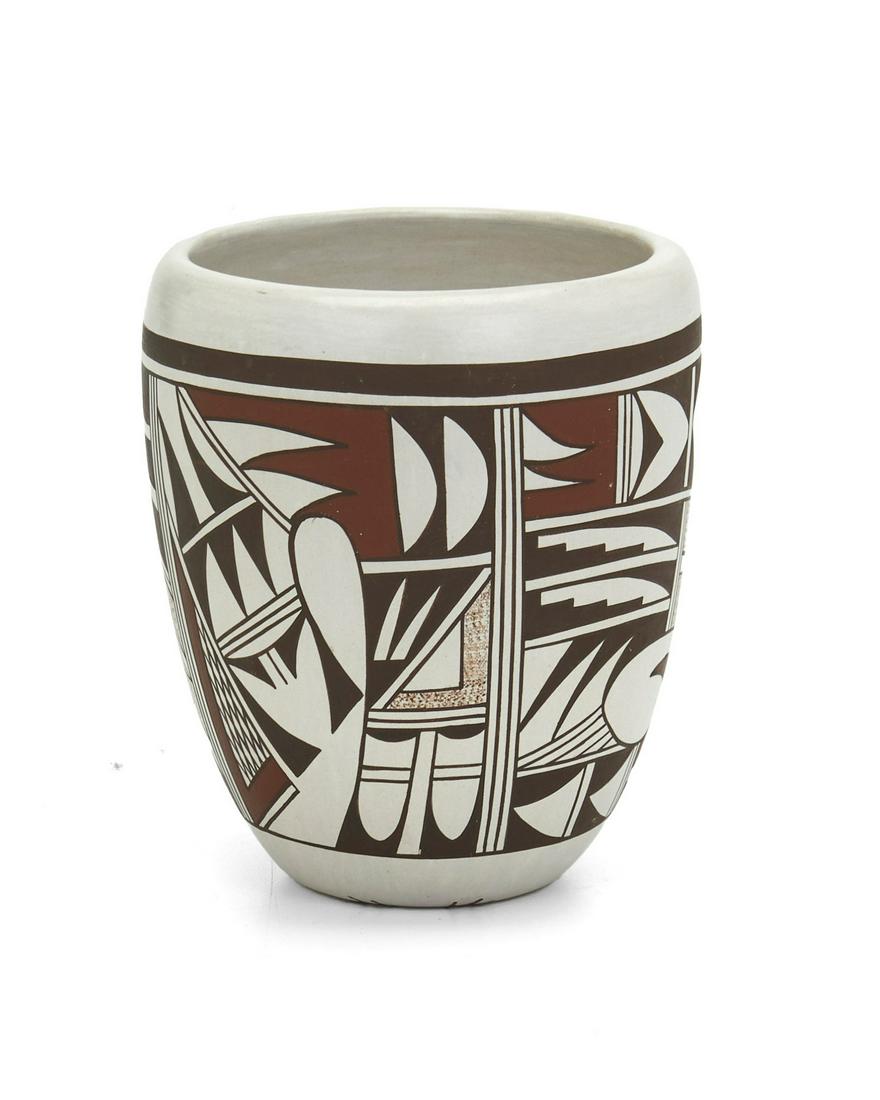 A Joy Navasie, Second Frog Woman, Hopi-Tewa pottery (1 of 3)