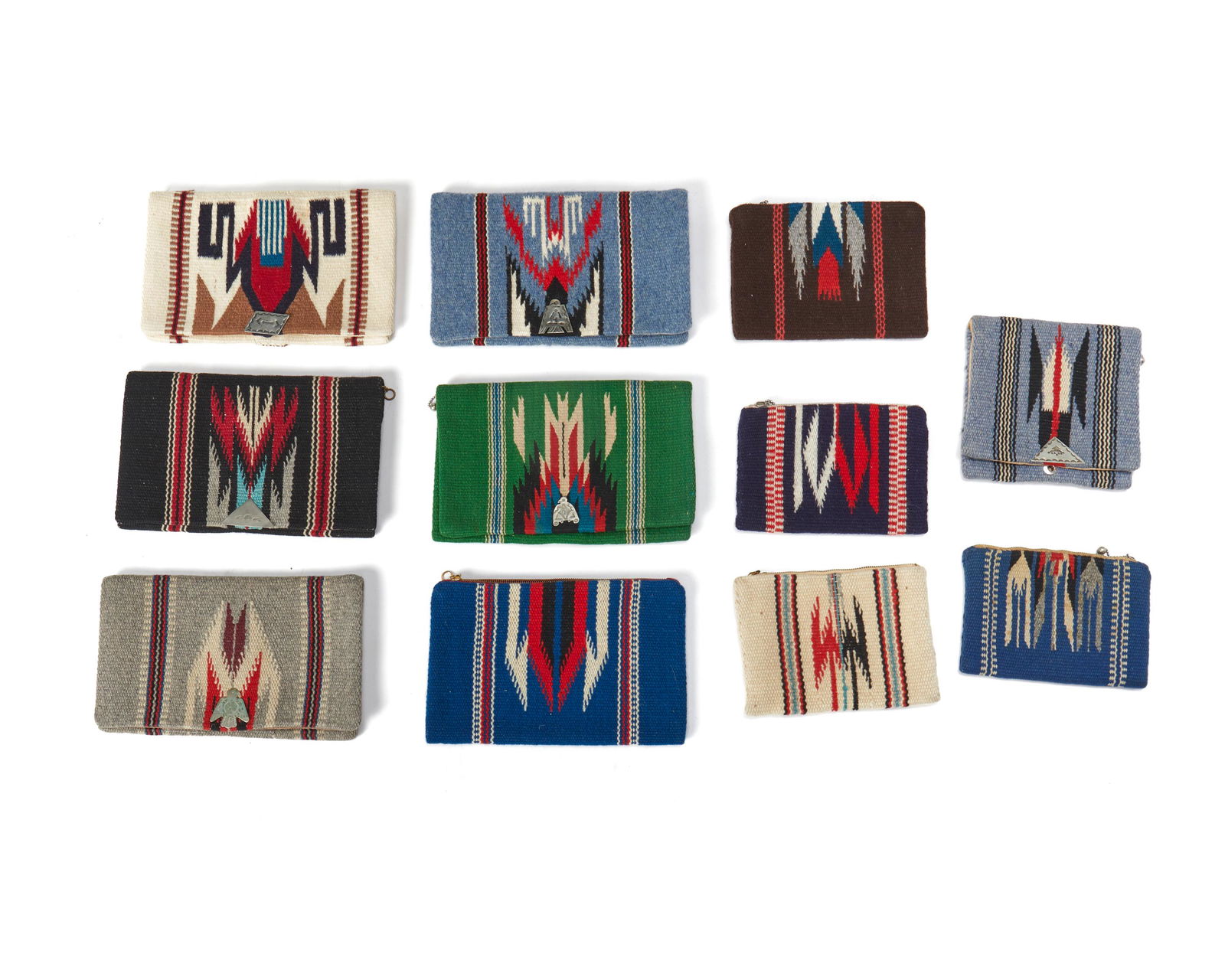 A group of Chimayo handwoven wool purses (1 of 2)