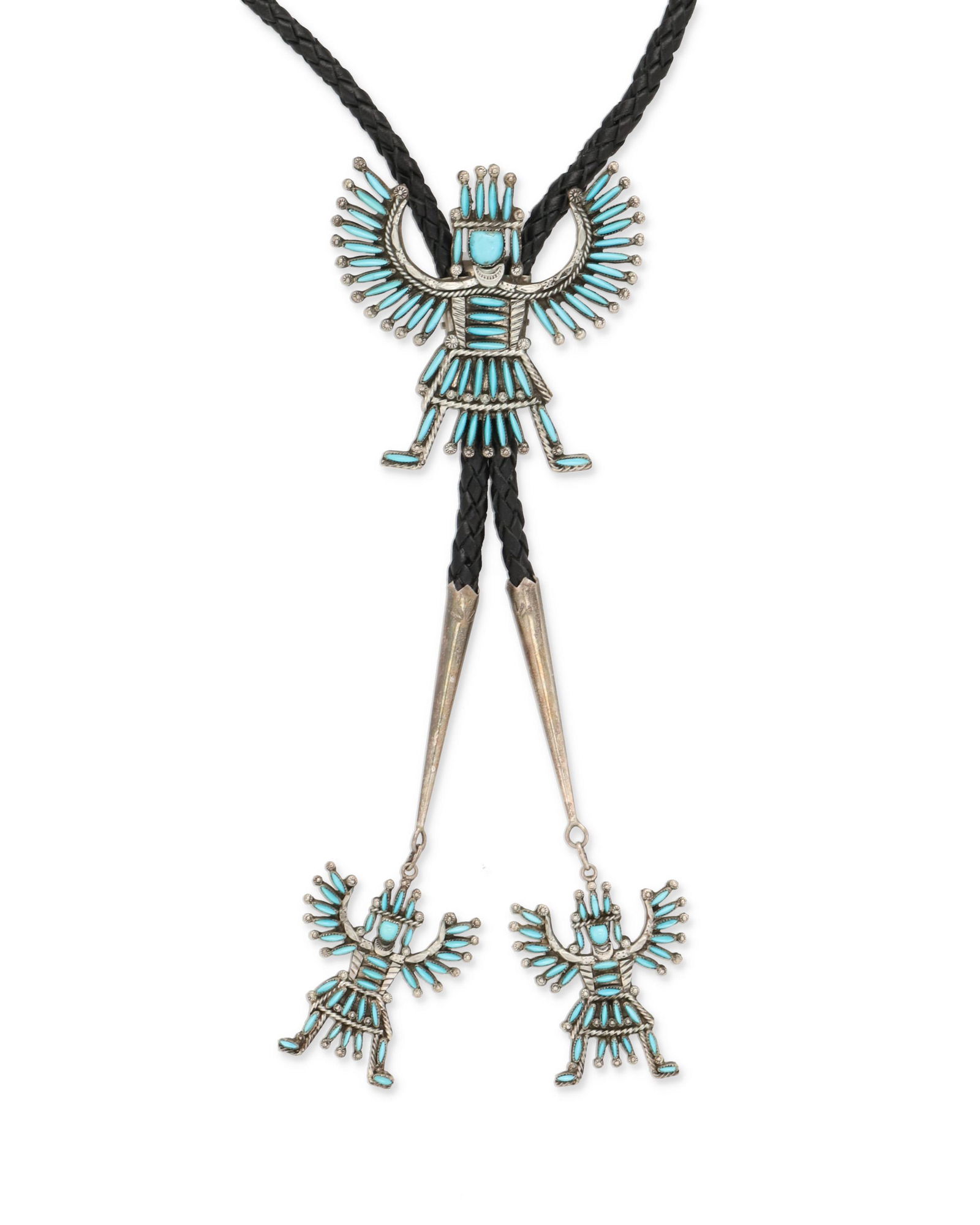 A Hugh and Agnus Bowekaty Zuni kachina bolo tie (1 of 2)