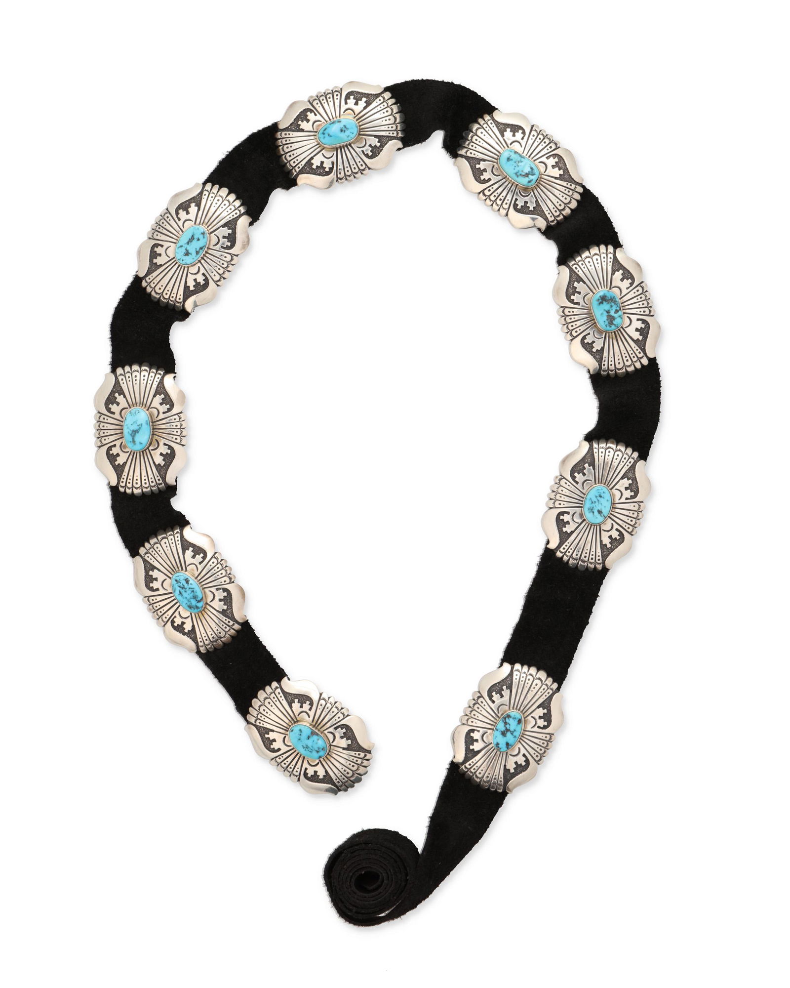 A diminutive Tommy Singer Navajo/Dine concho belt (1 of 2)