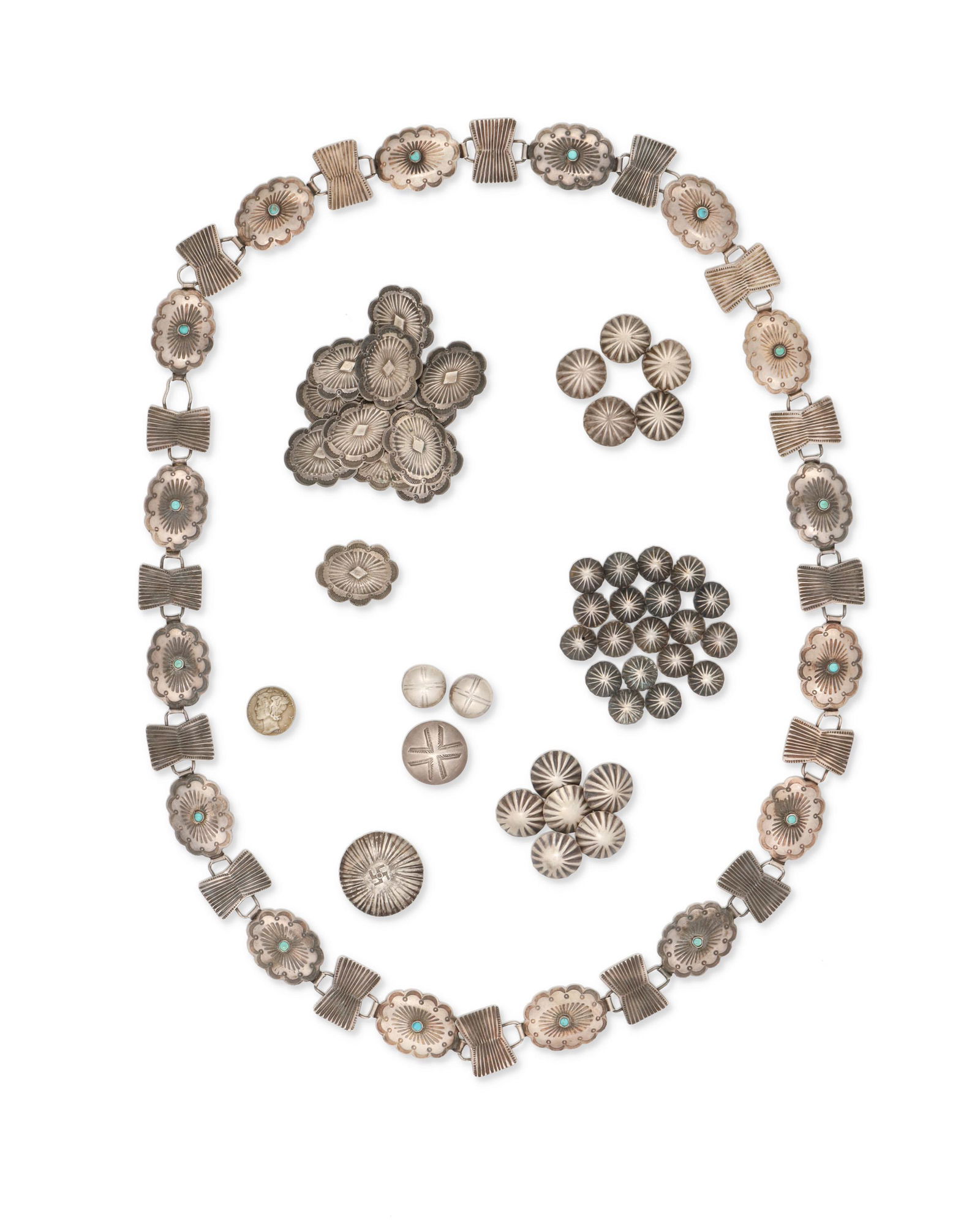 A group of various silver accessory items (1 of 2)