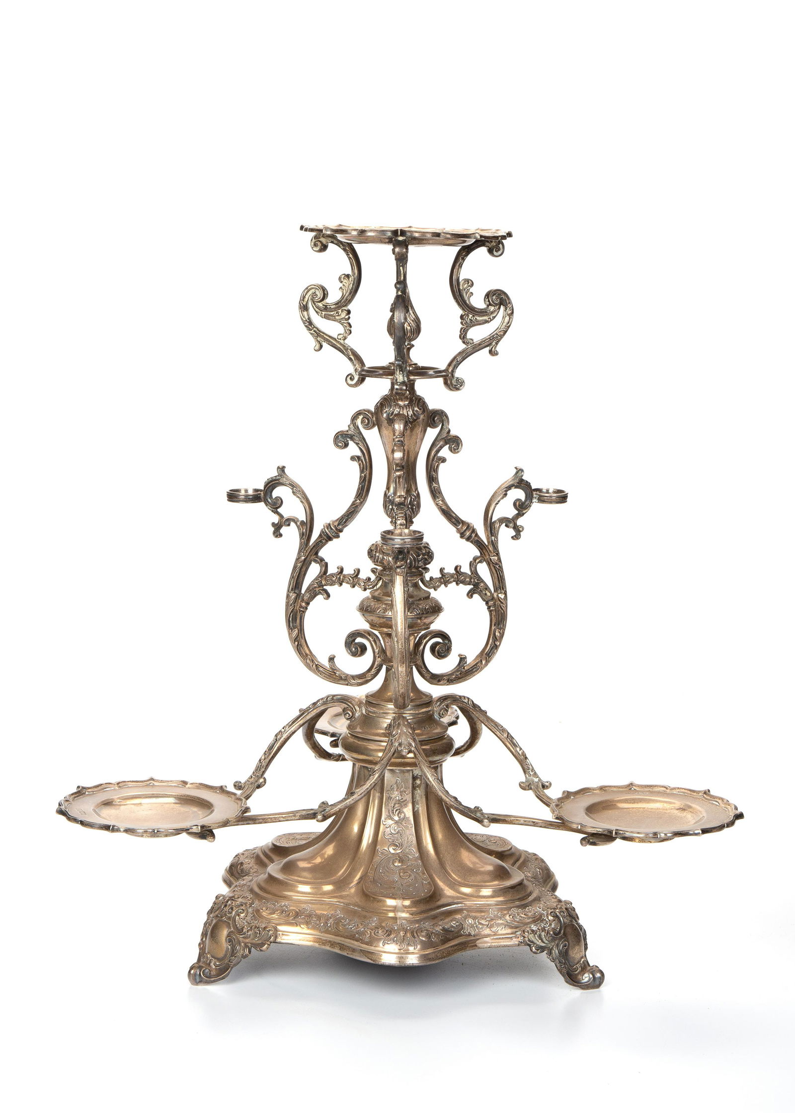 An English Sheffield sterling silver epergne (1 of 4)