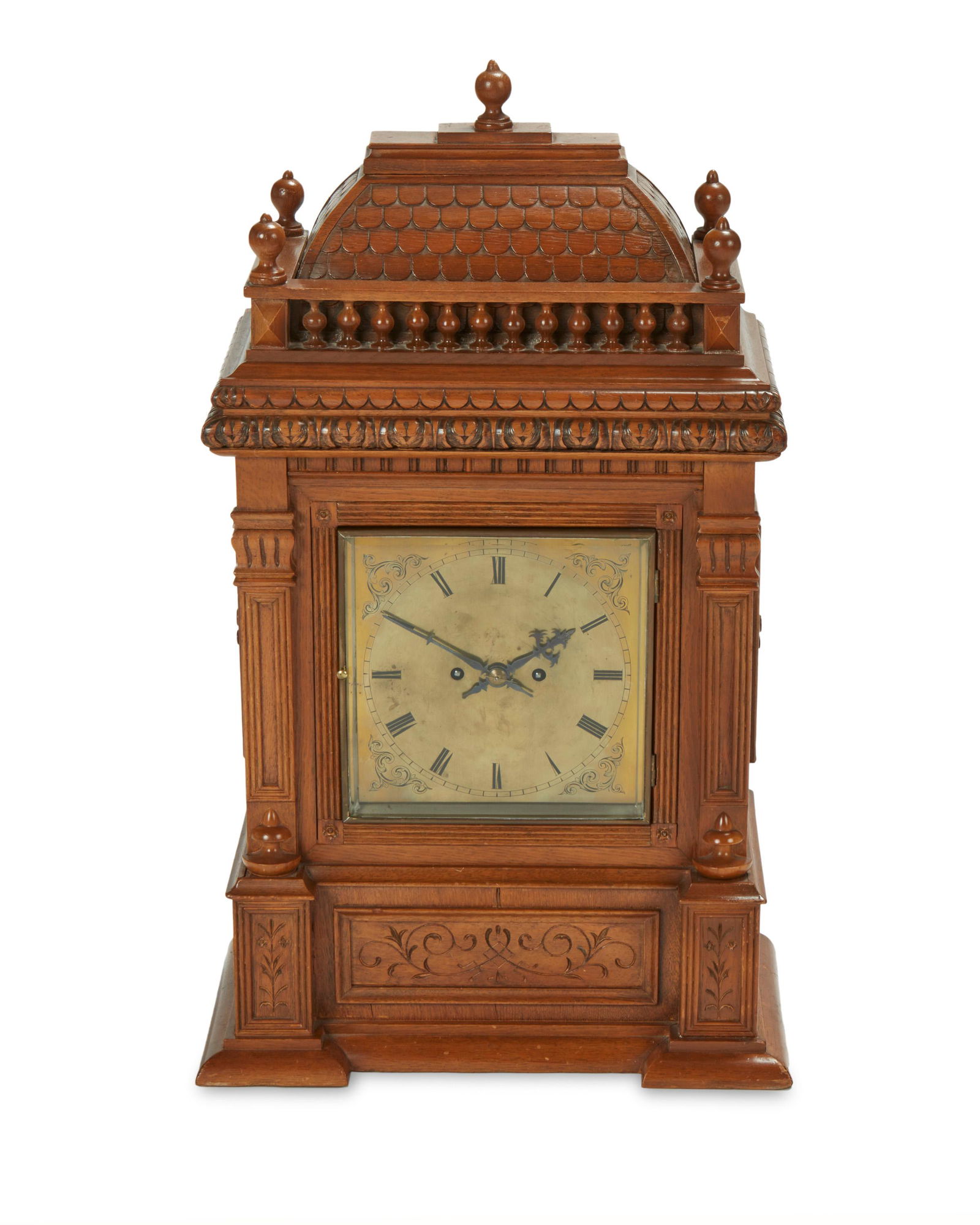 A German walnut bracket clock (1 of 7)