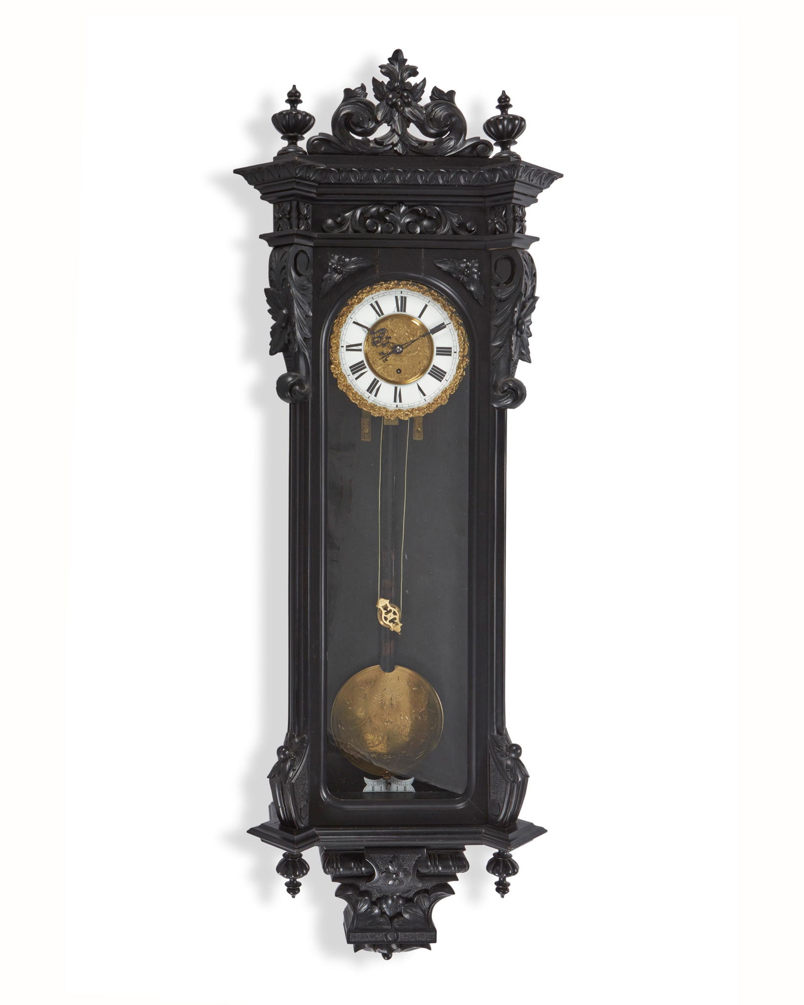 A German Vienna regulator wall clock (1 of 4)