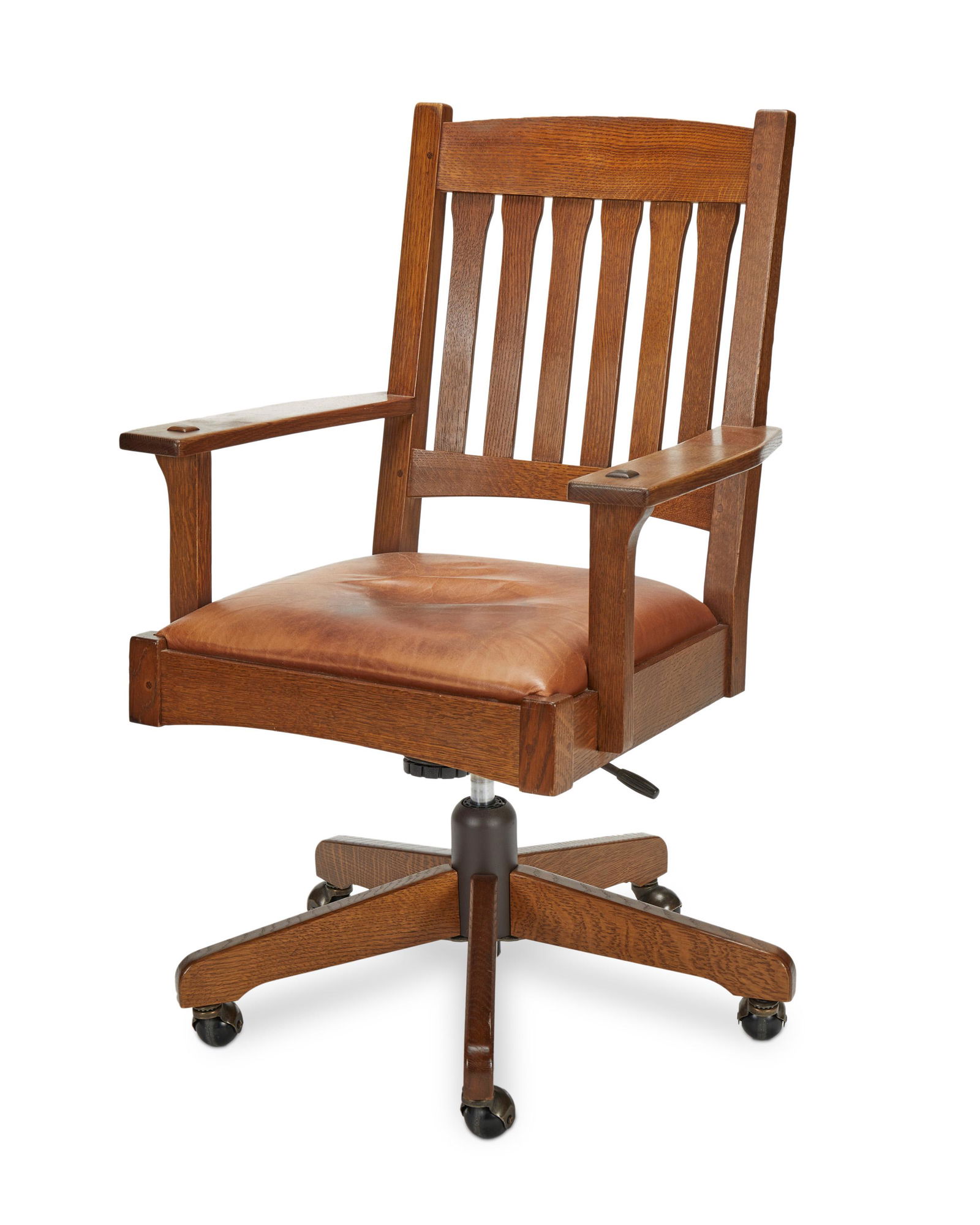 A contemporary Stickley swivel office chair (1 of 6)