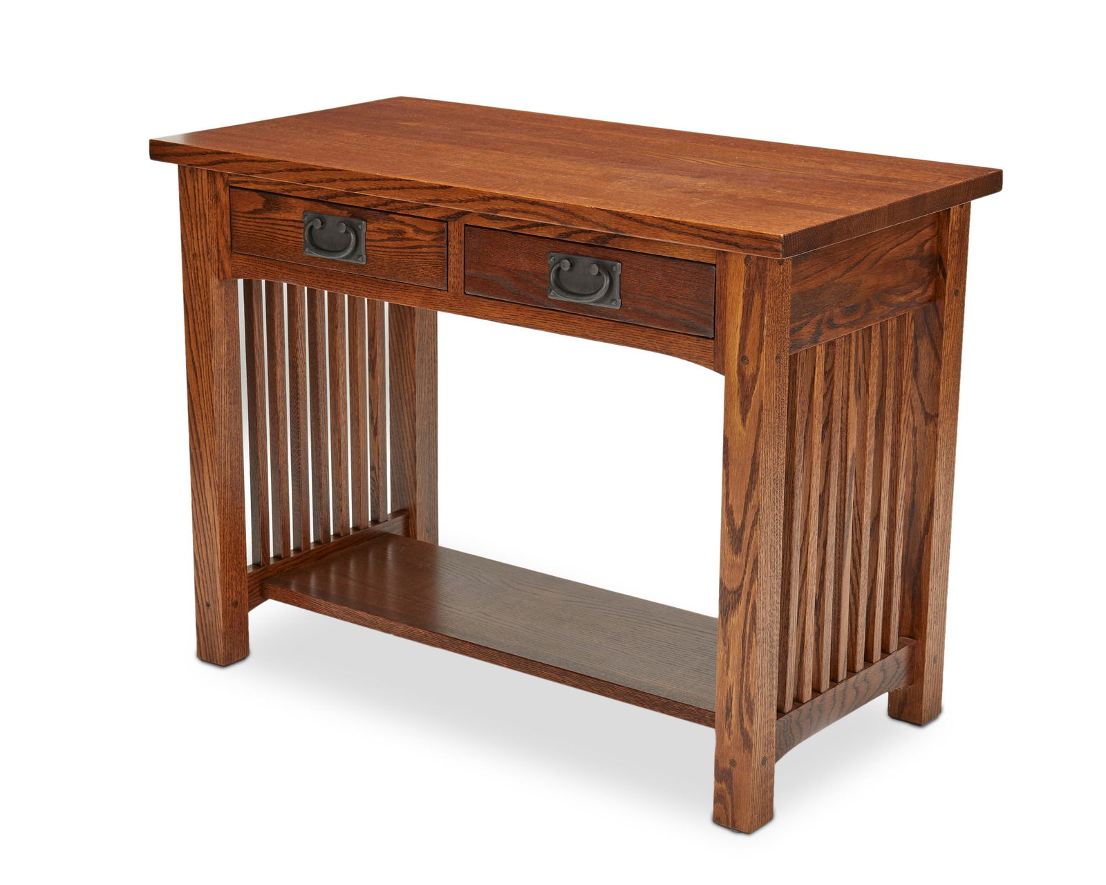 A contemporary Mission-style console table (1 of 5)