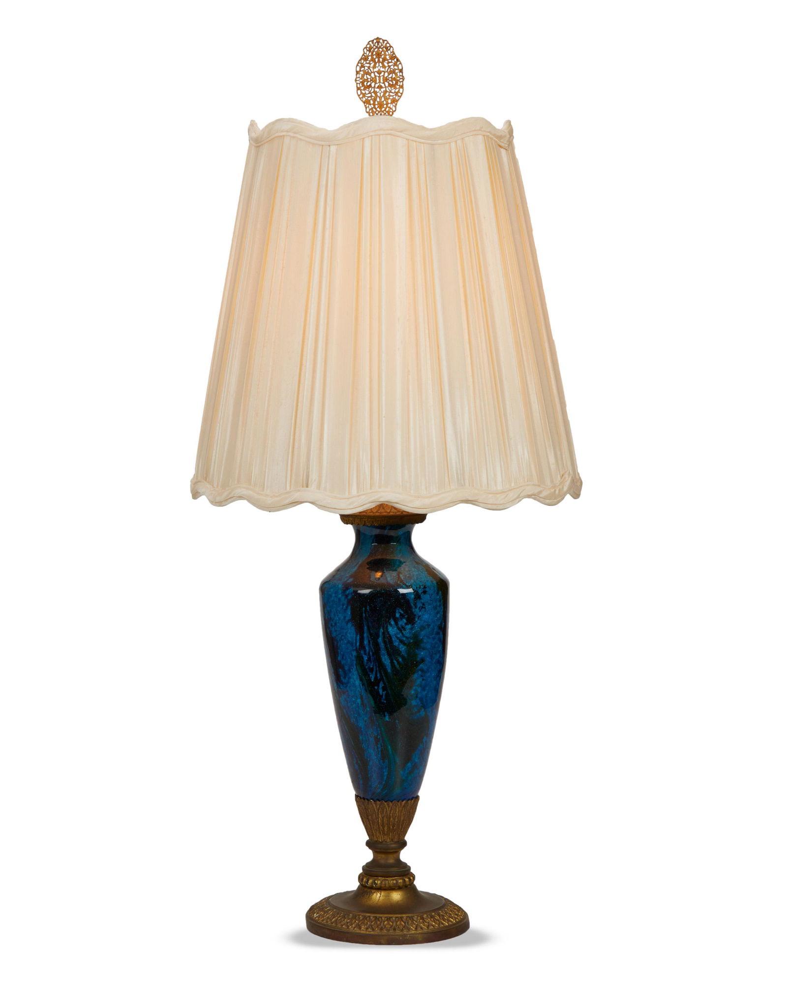 A Steuben-style art glass table lamp (1 of 4)