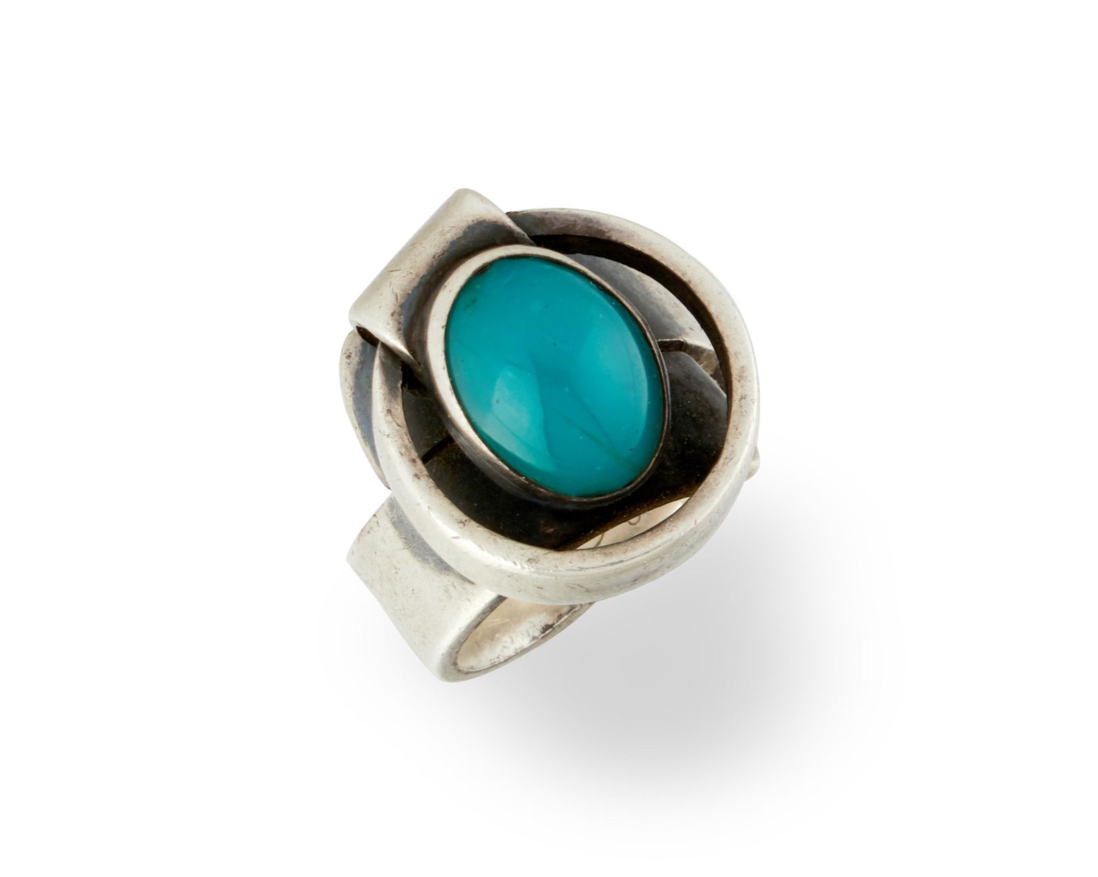 A James Parker silver and gem-set ring (1 of 2)