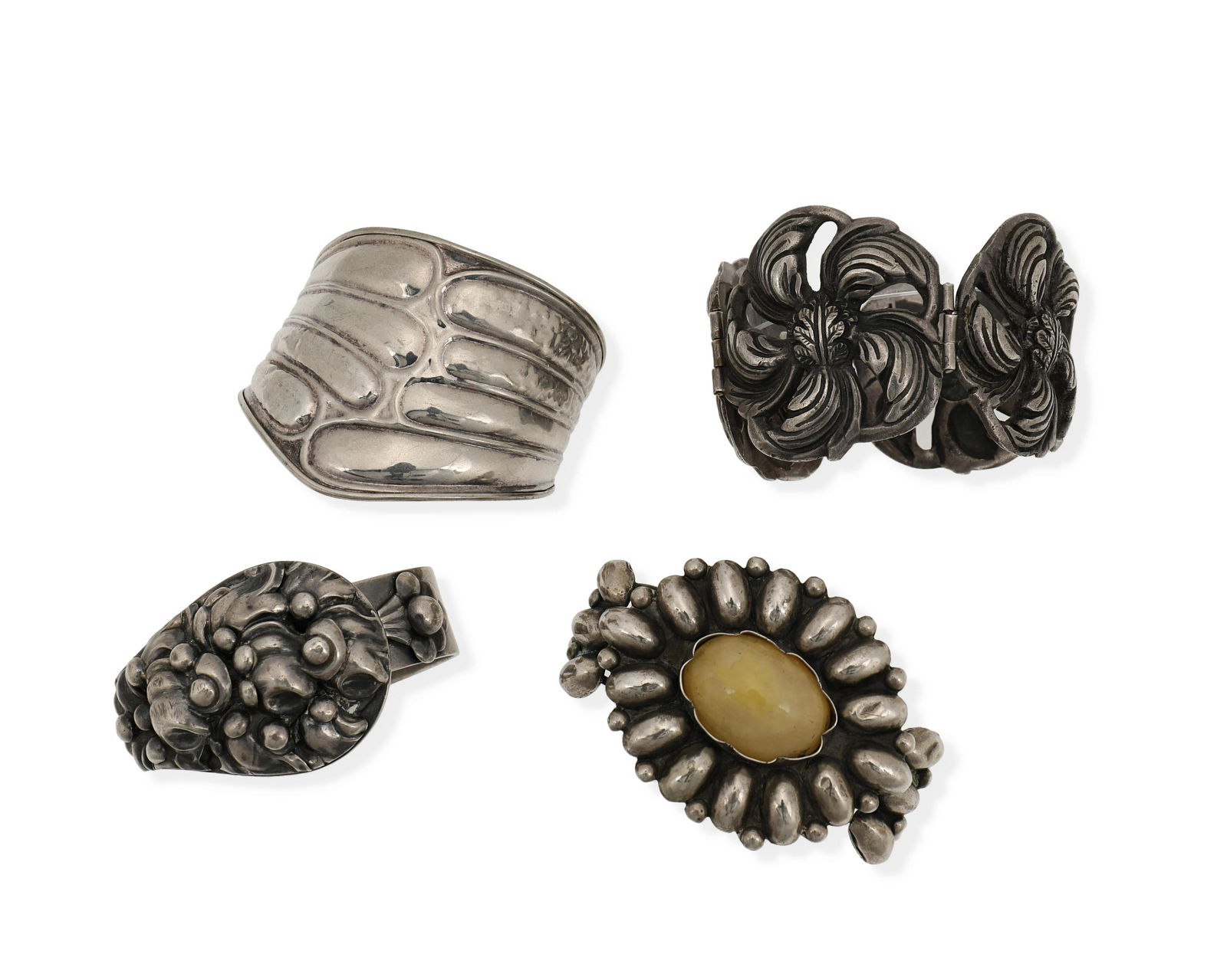 A group of modernist silver jewelry (1 of 2)