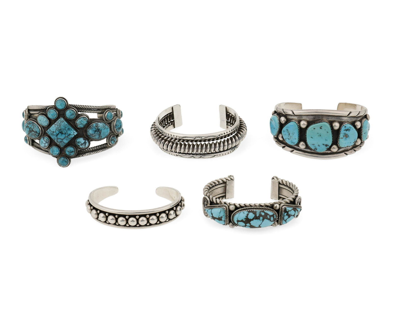 A group of Southwest cuff bracelets (1 of 2)