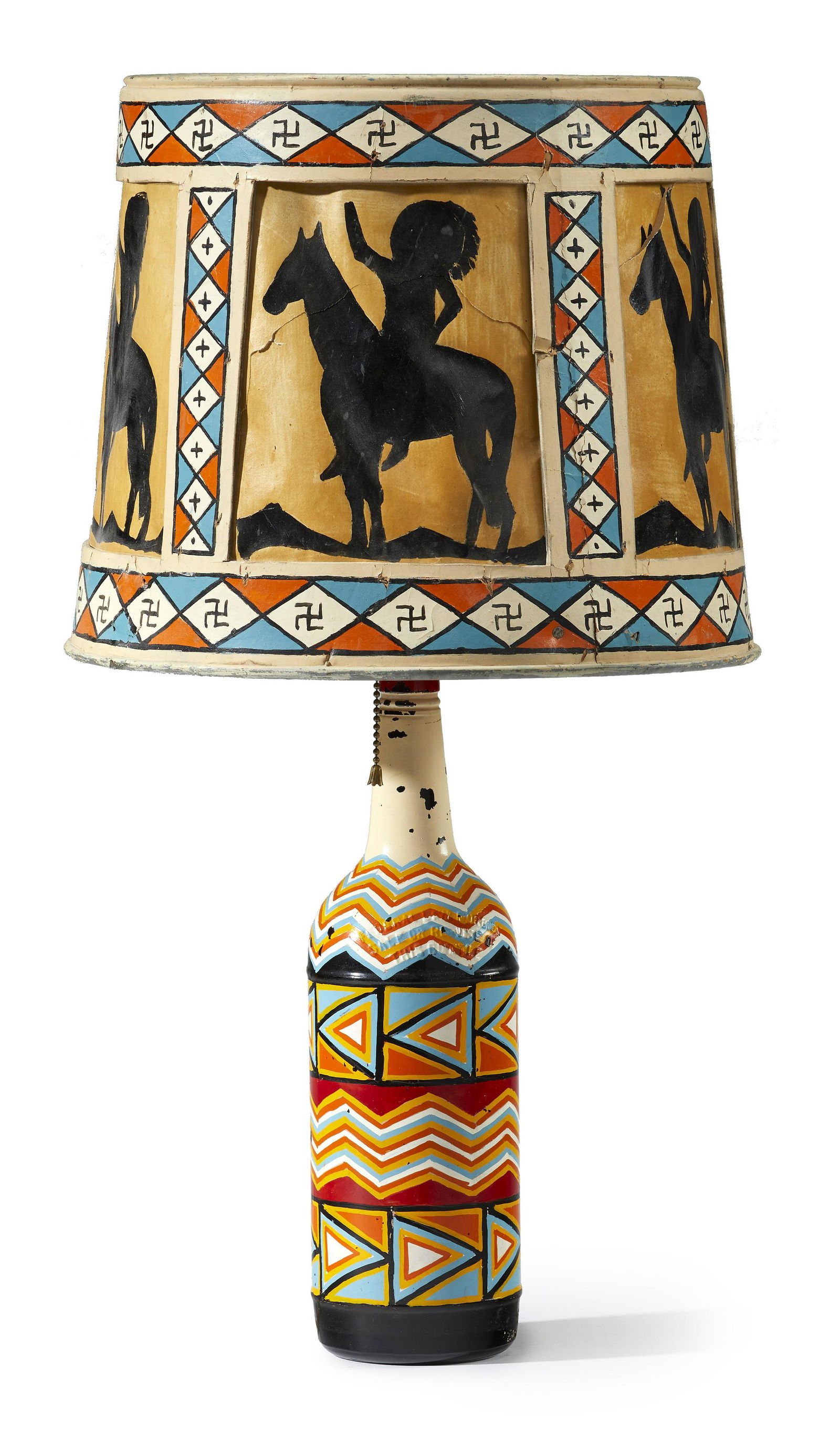 A Will Evans painted bottle lamp from Shiprock Trading (1 of 1)