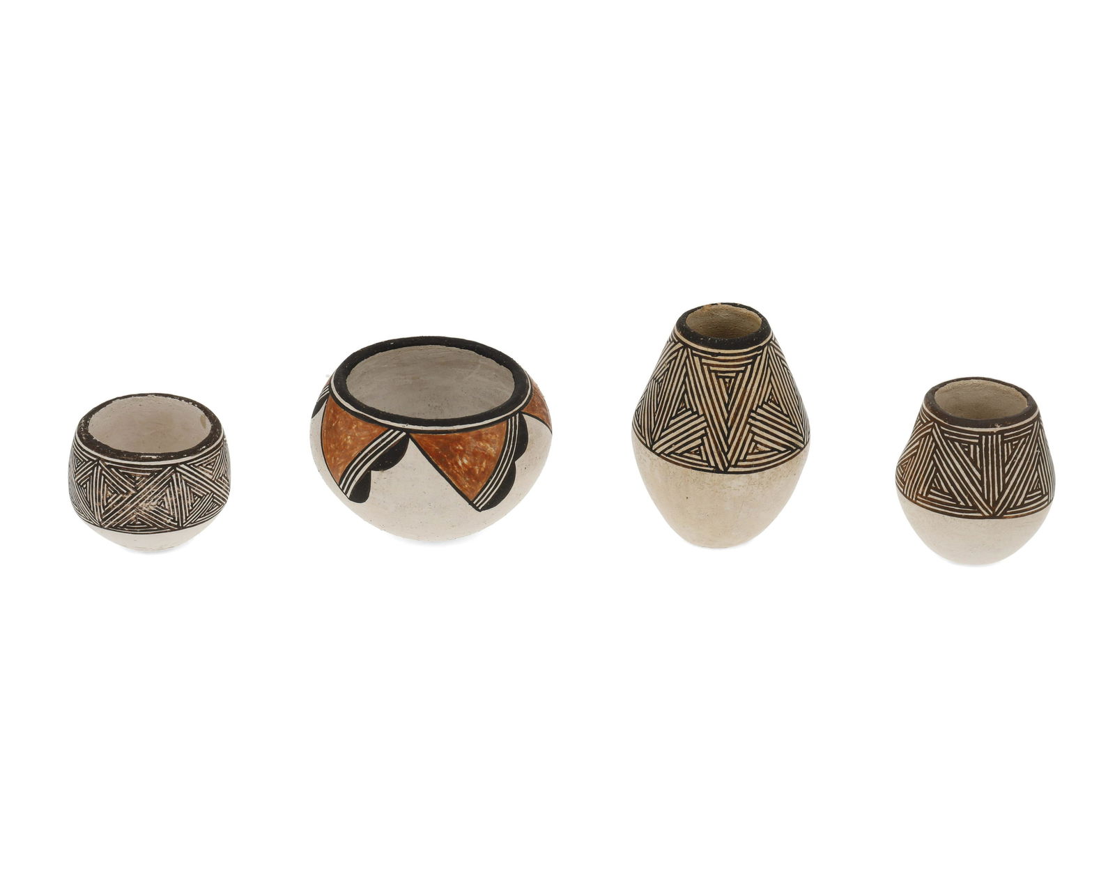 A group of Acoma miniature pottery vessels (1 of 5)