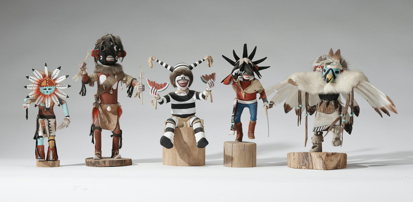 A group of Southwest kachina figures (1 of 7)
