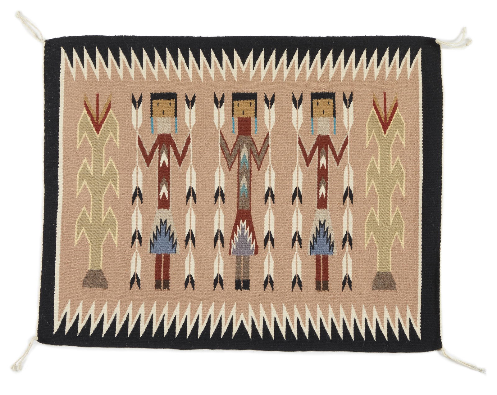 A Navajo Yei weaving, by Louise White (1 of 2)
