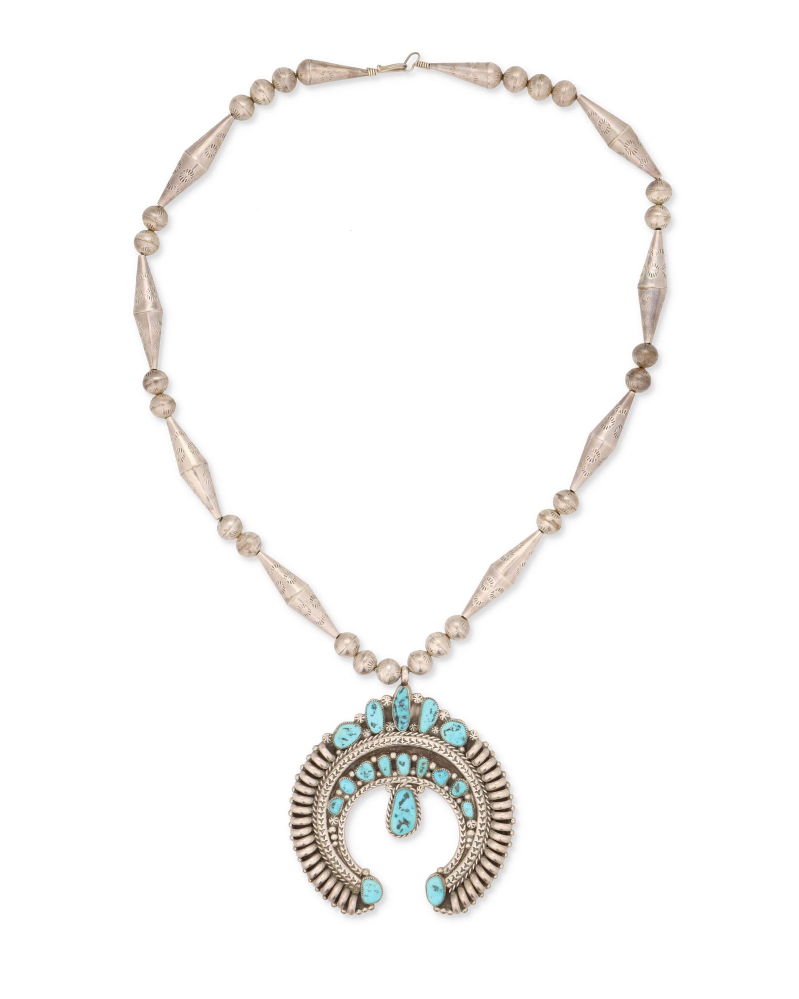 A Nelson Tapia Navajo squash blossom necklace (1 of 2)