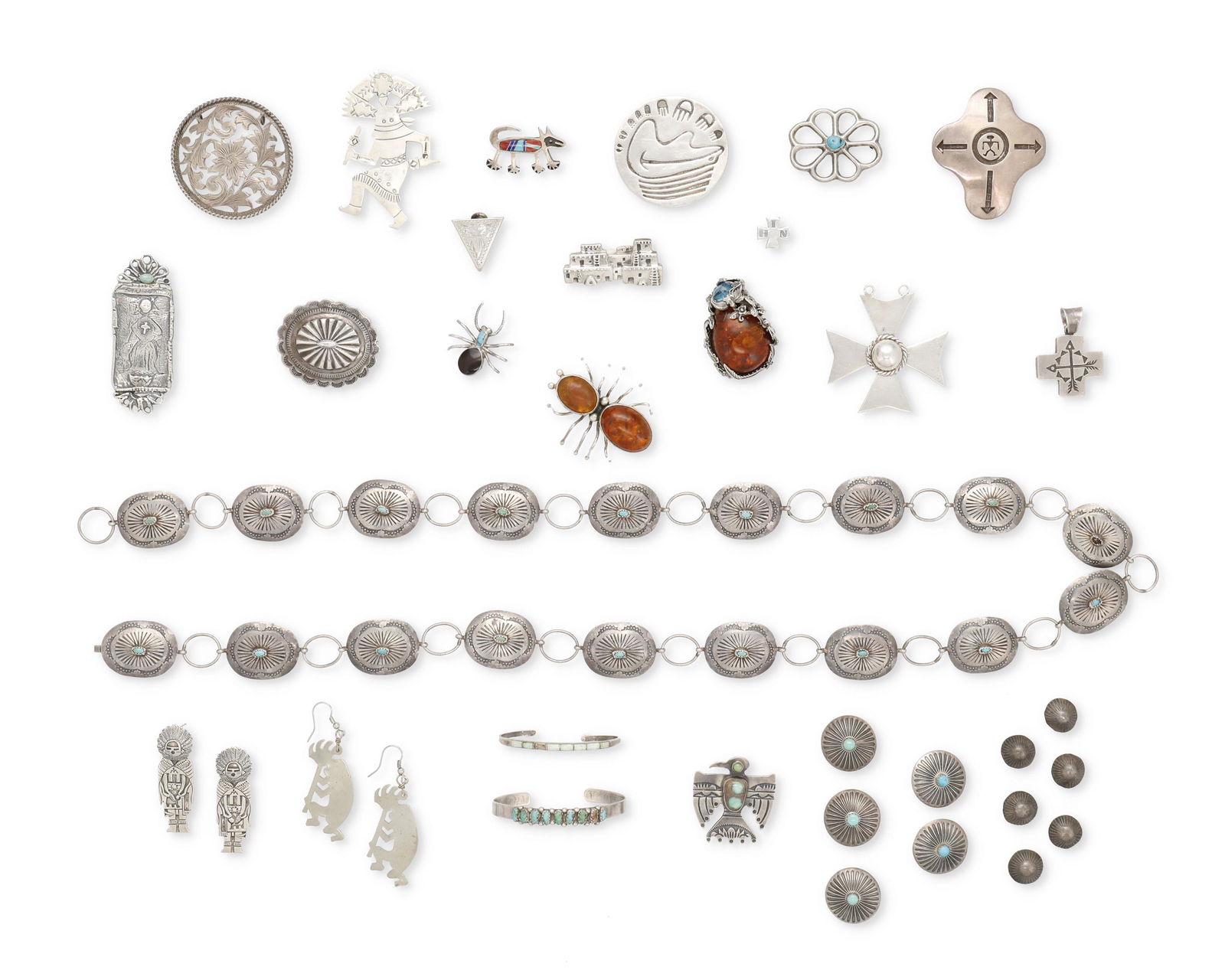A group of Southwest-style jewelry items (1 of 1)