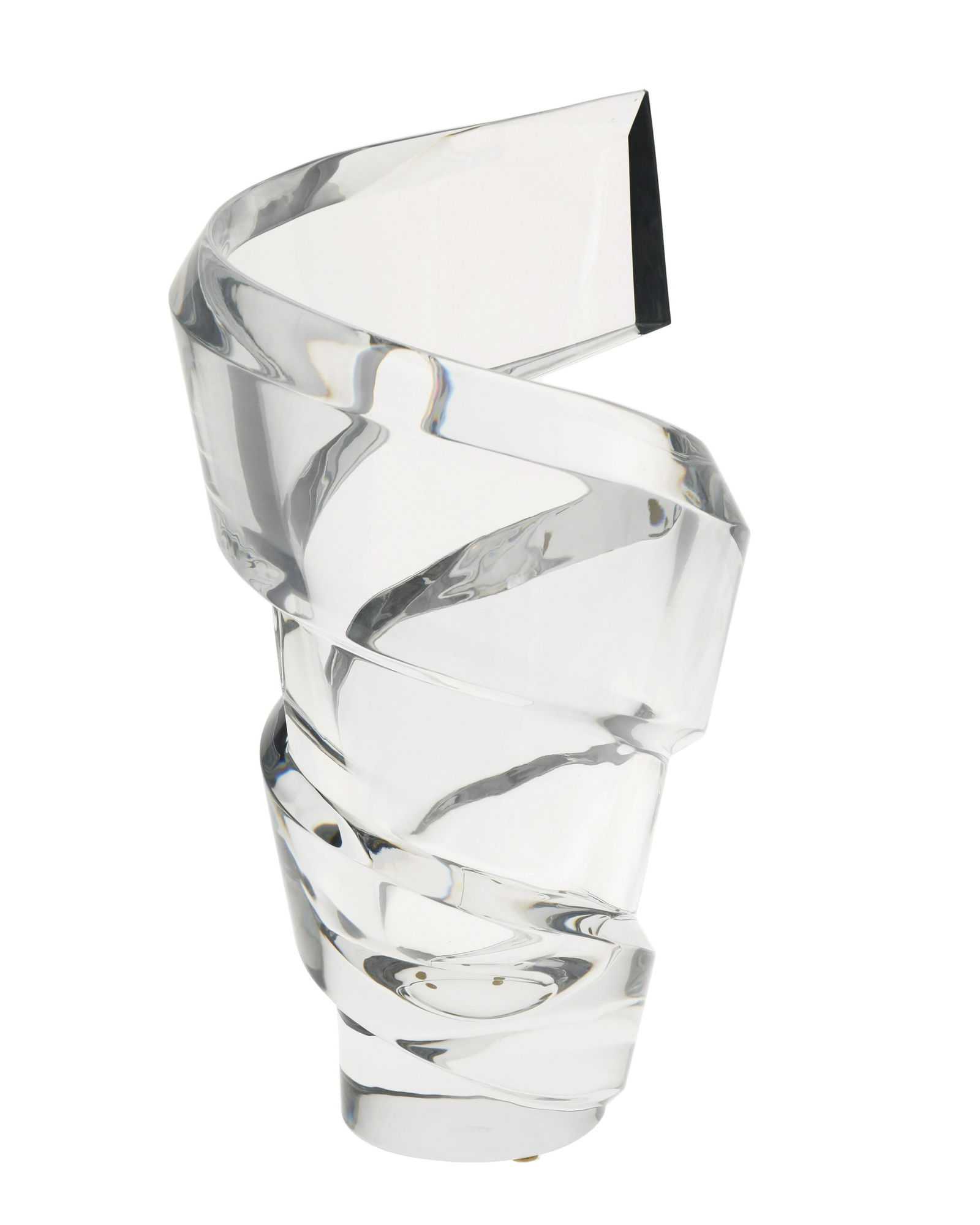 A Baccarat crystal "Spirale" vase, by Thomas Bastide (1 of 2)