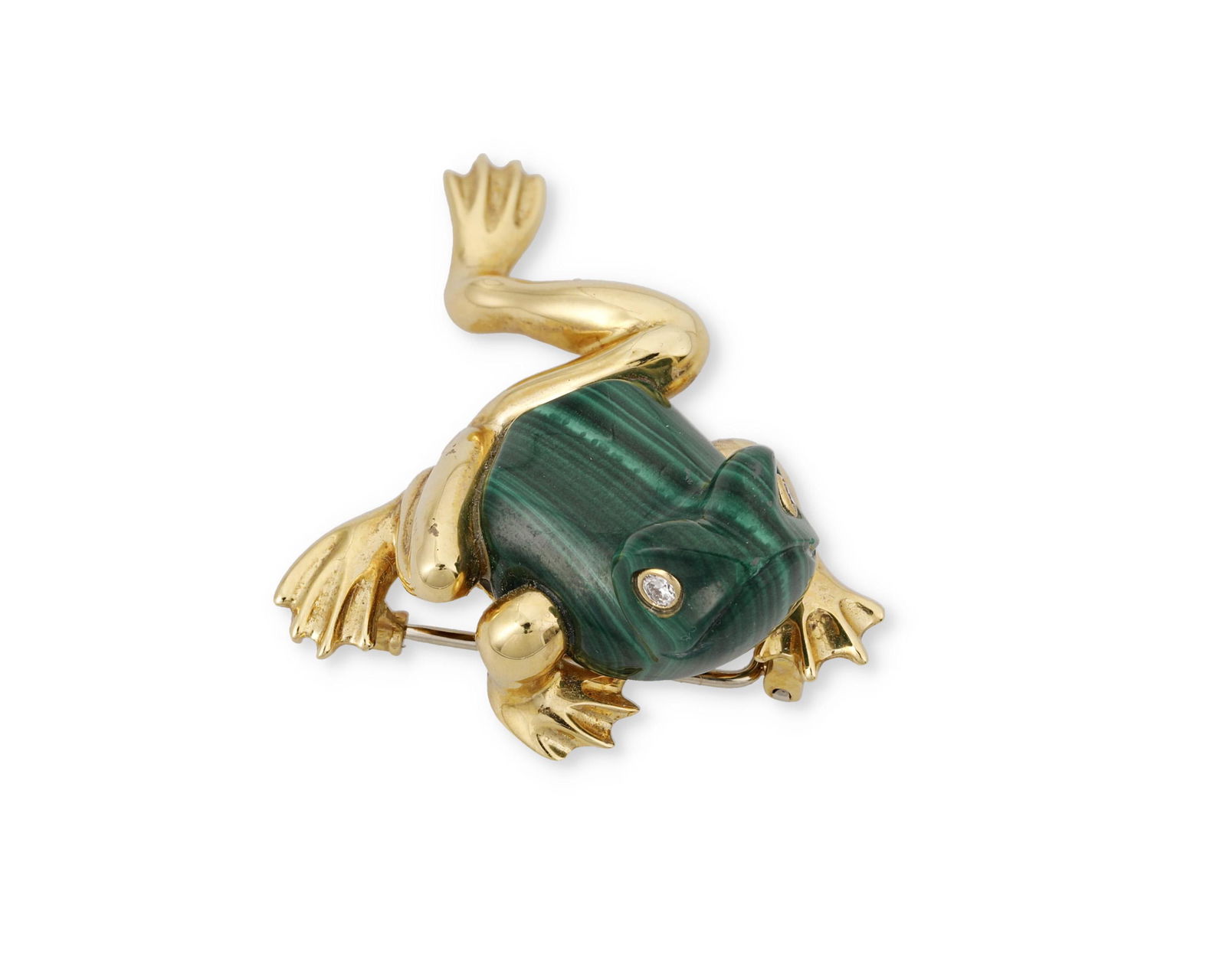 A malachite frog brooch (1 of 2)