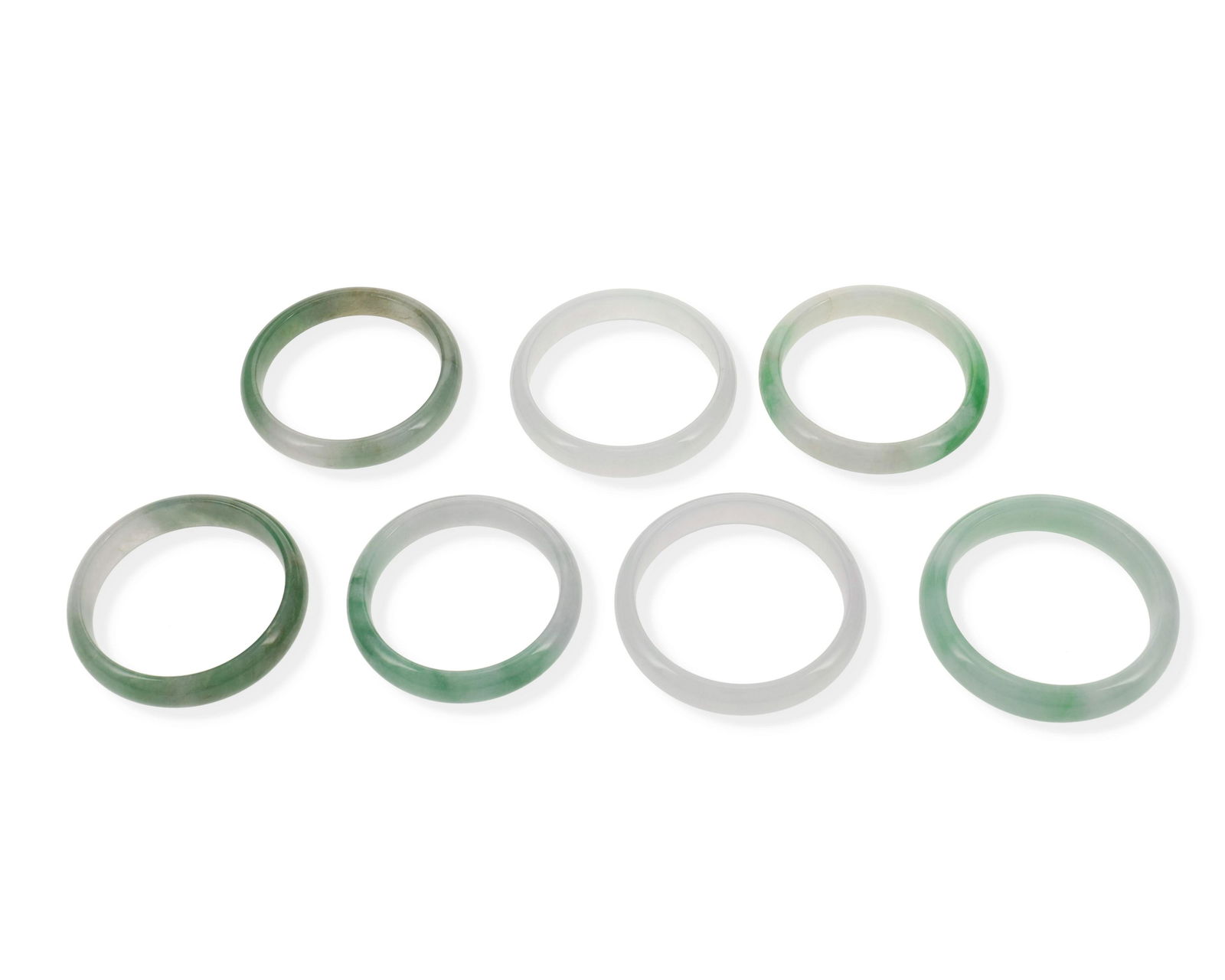Seven jadeite bangles (1 of 1)