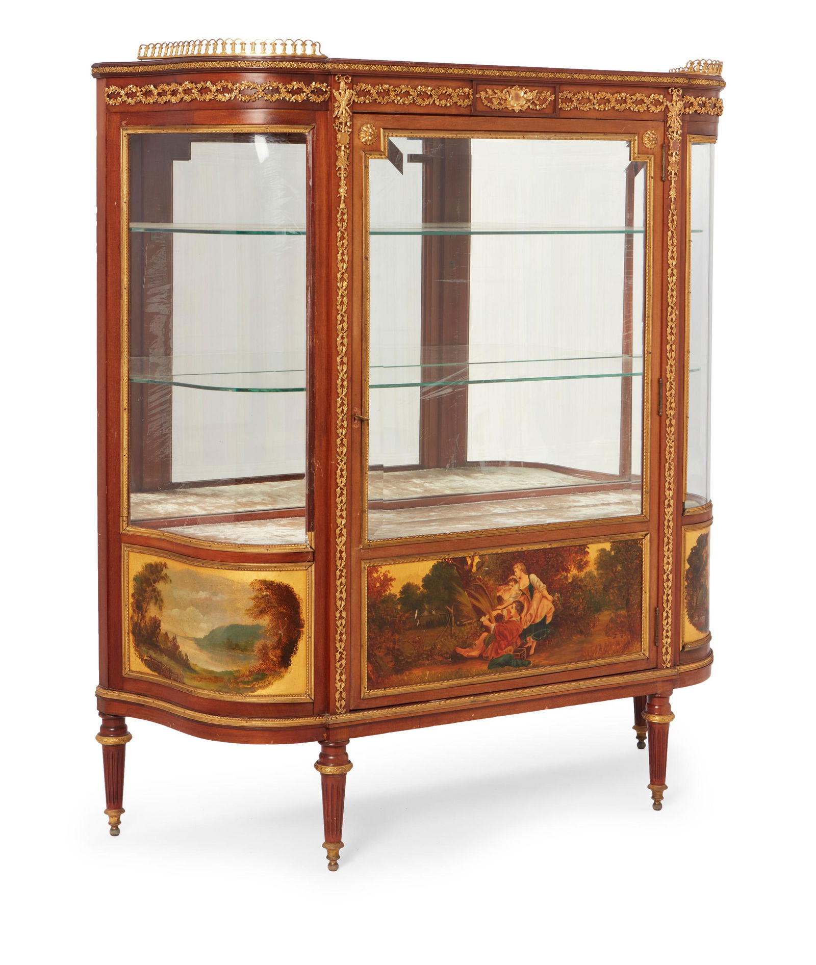 A French Louis XVI-style vernis Martin vitrine cabinet (1 of 10)