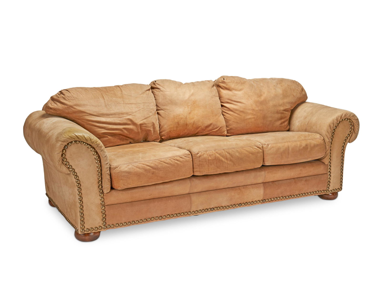 A contemporary ranch-style leather sofa (1 of 6)