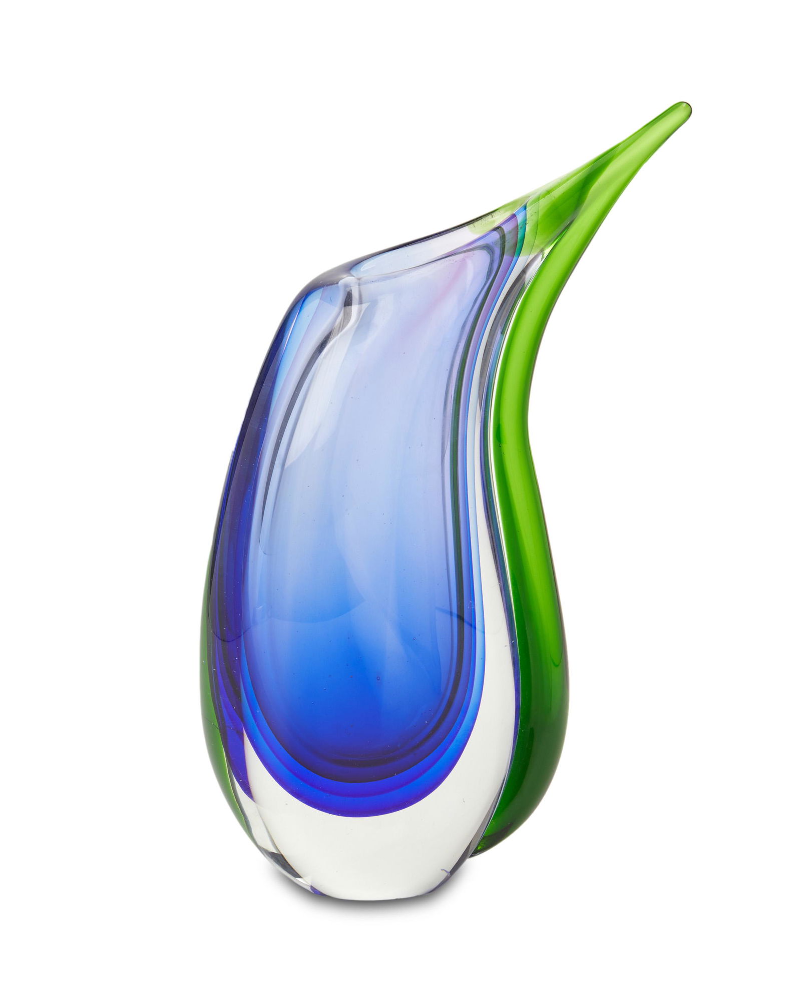 A Murano-style free-form glass vase (1 of 3)