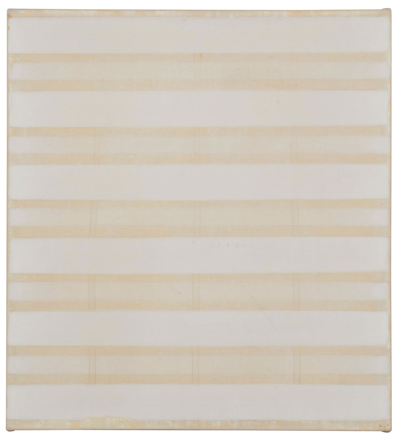 Johnnie Winona Ross (b. 1949, American): Untitled, 2007 Oil and wax on linen Signed along the upper right edge: Johnnie Winona Ross; signed again and dated on the stretcher bar verso 11.5" H x 10.75" W