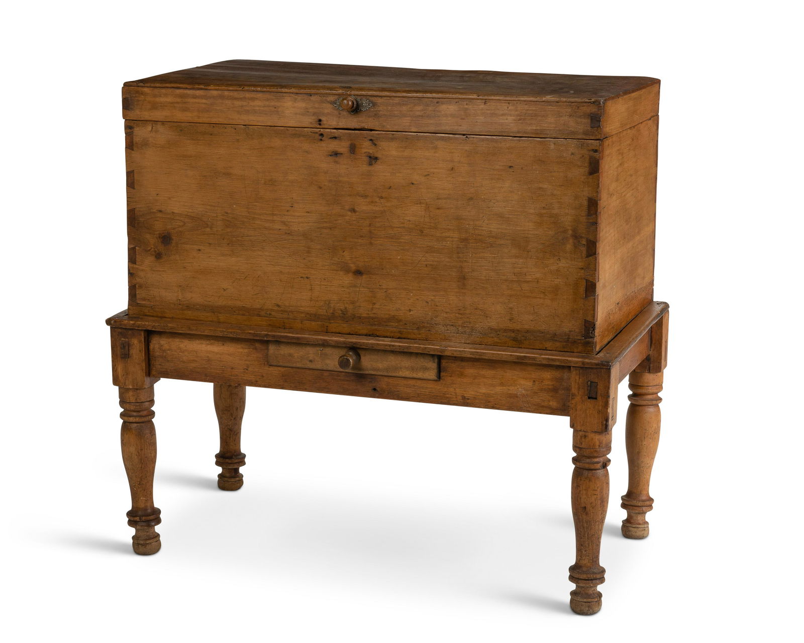 A Guatemalan wood dowry chest (1 of 2)