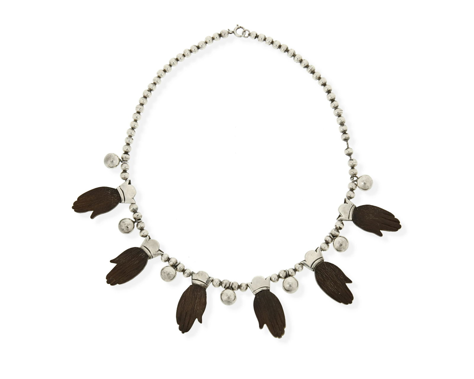 A William Spratling silver and rosewood necklace (1 of 2)