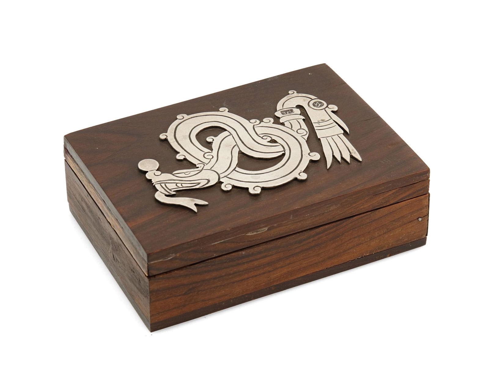 A William Spratling rosewood and silver box (1 of 4)
