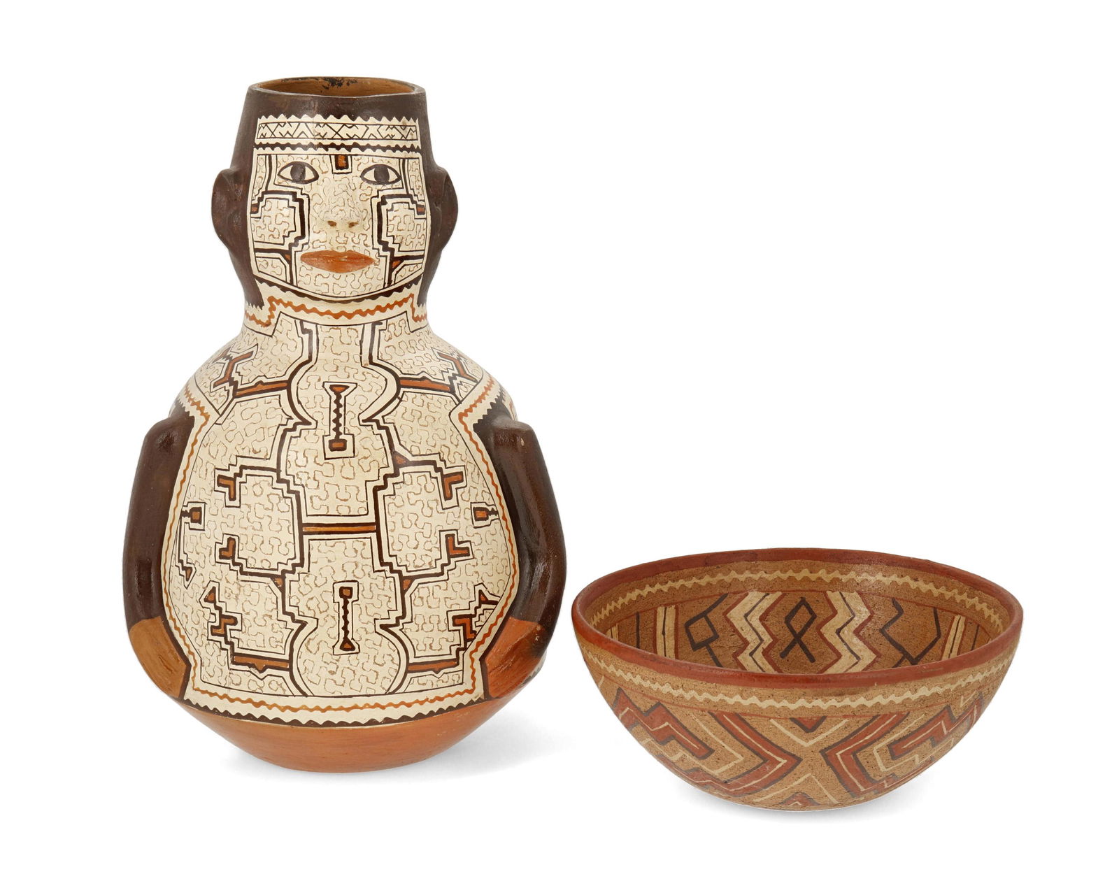 Two Shipibo-Conibo pottery vessels (1 of 3)
