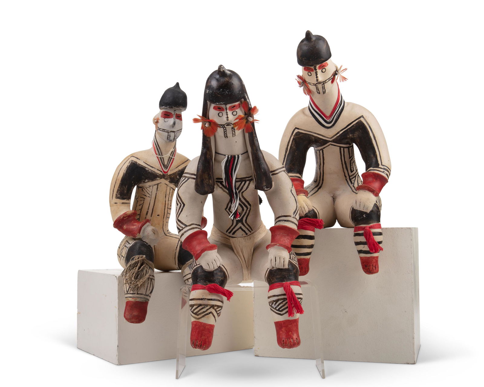 Three Karaja pottery figures (1 of 7)