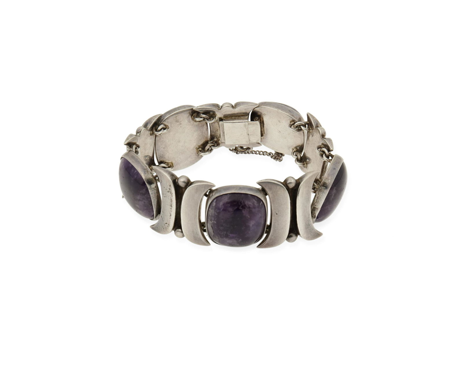 A Piedra Y Plata silver and amethyst link bracelet (1 of 3)
