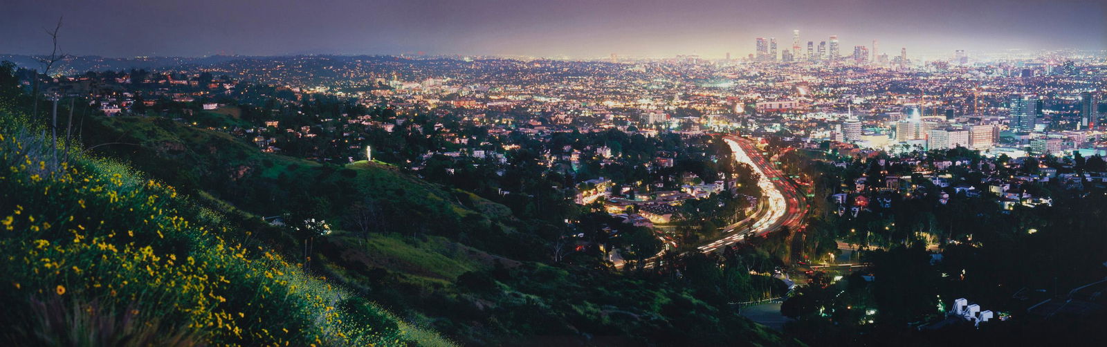 David Drebin (b. 1970, Canadian): Los Angeles, 2008 Digital C-Print under Plexiglas Edition of 3; appears to be unsigned Sight: 40" H x 125" W Provenance: Private Collection, California Notes: David Drebin is a Candian-born mul