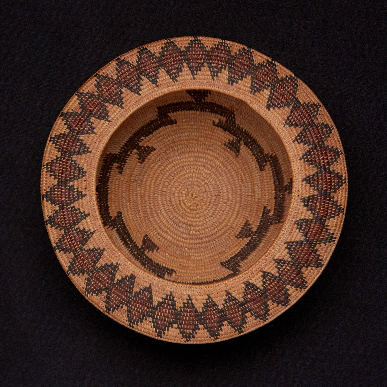 A polychrome Yokuts basket (1 of 4)