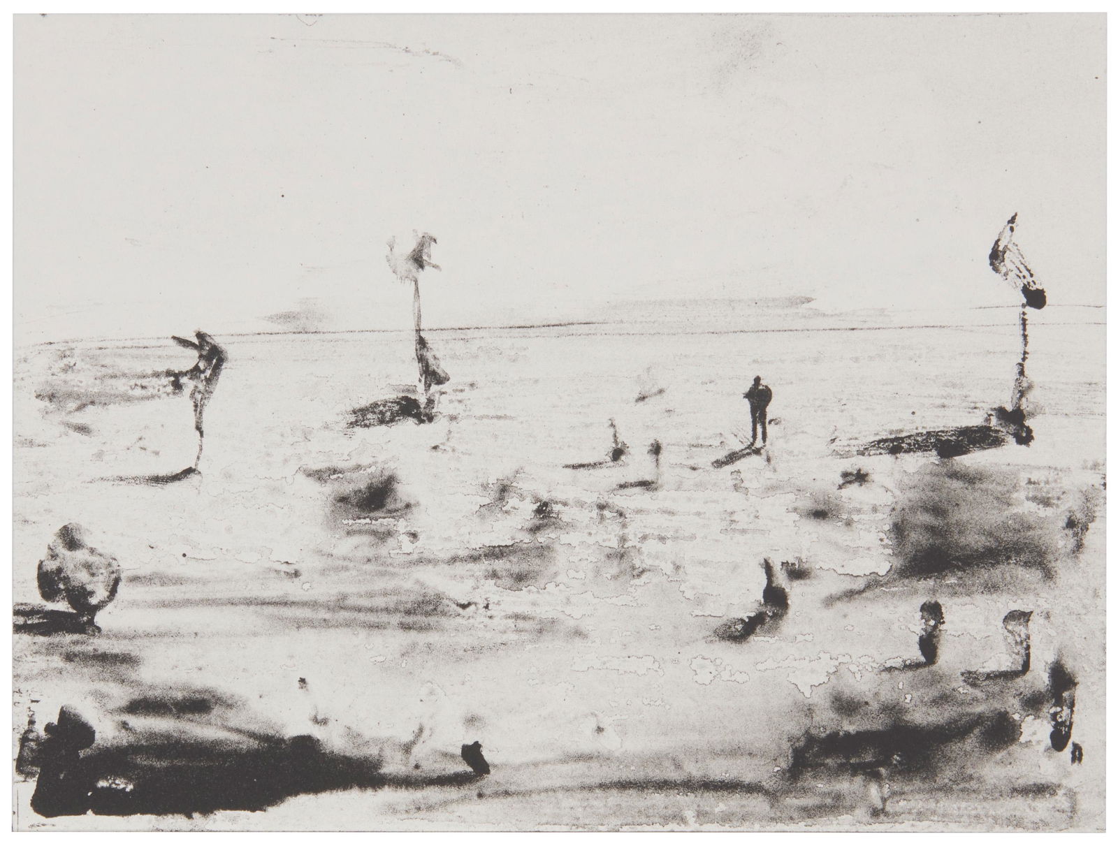 Marius Bercea (b. 1979, Romanian): "Light and Perfume," 2014 Lithograph on wove paper Edition: 79/200; signed, titled, dated and numbered, verso: M. Bercea Image/Sheet: 5.75" H x 7.75" W Provenance: Collection of the artist The B