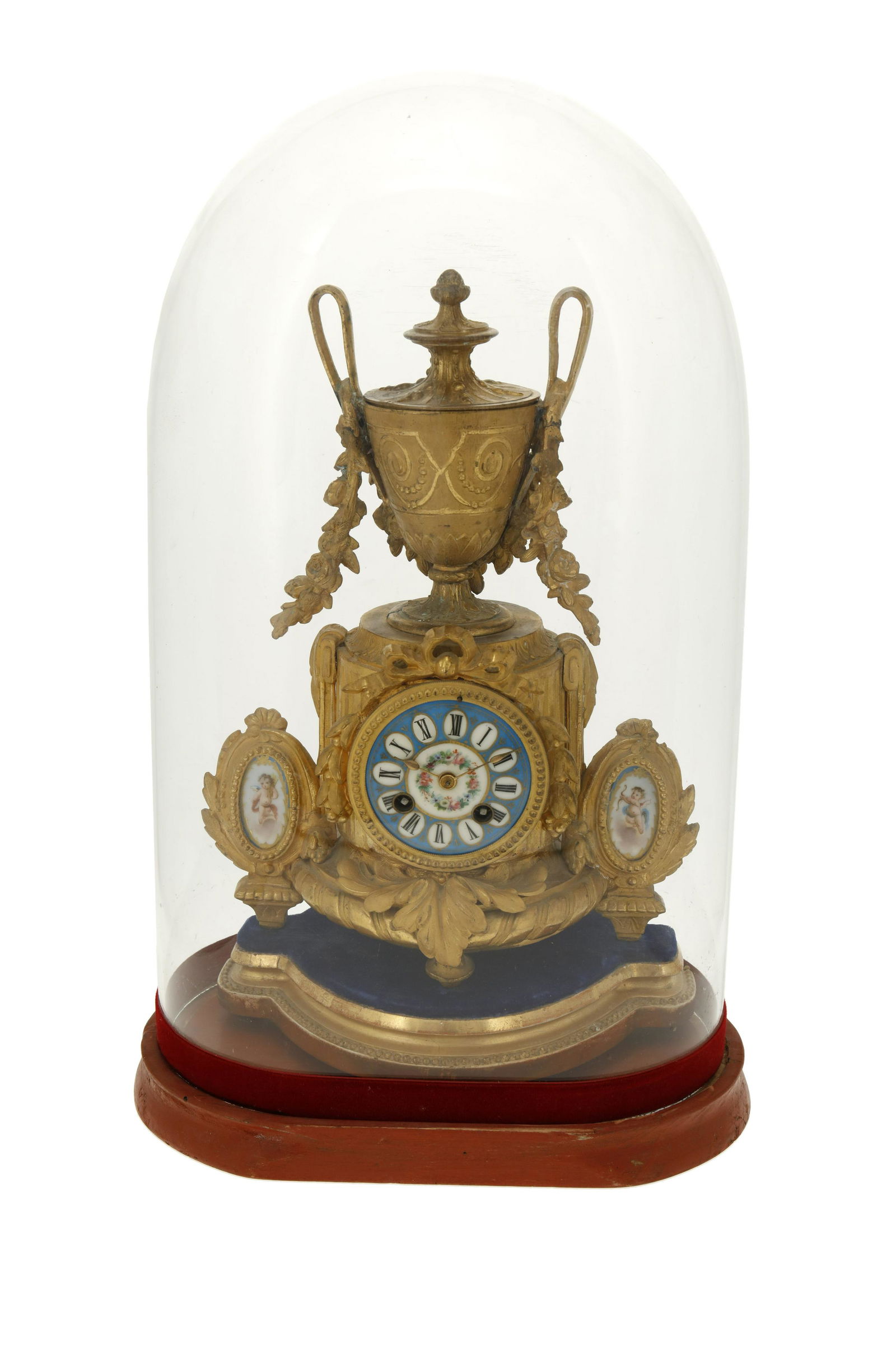 A Japy Freres and Phillipe Mourey gilt-metal mantle clock (1 of 2)