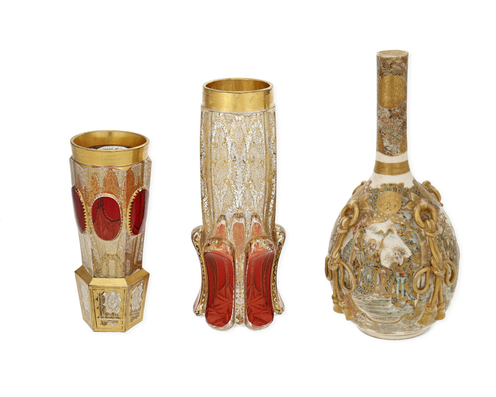 A group of gilt table objects (1 of 2)