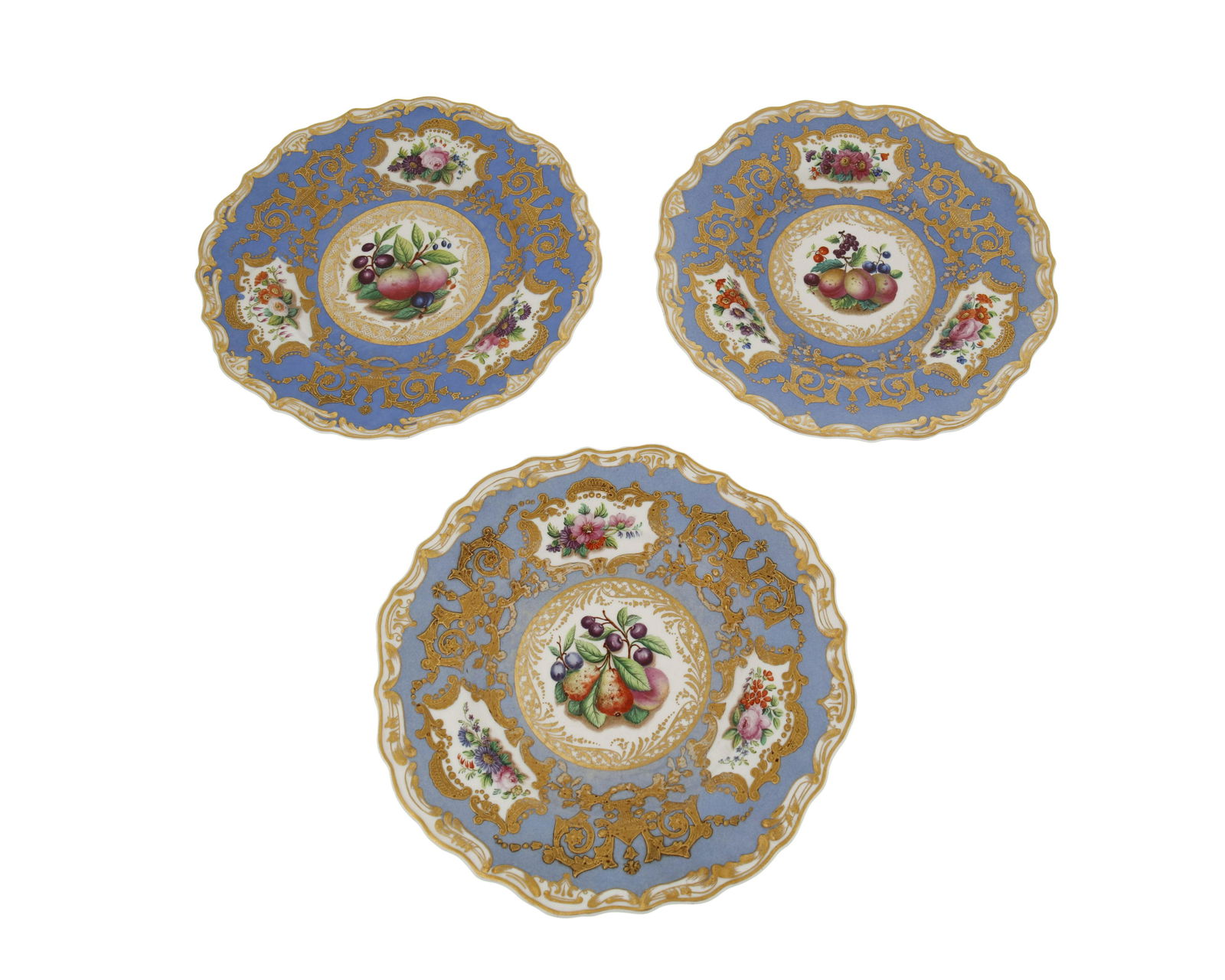 Three Russian Imperial porcelain plates (1 of 2)