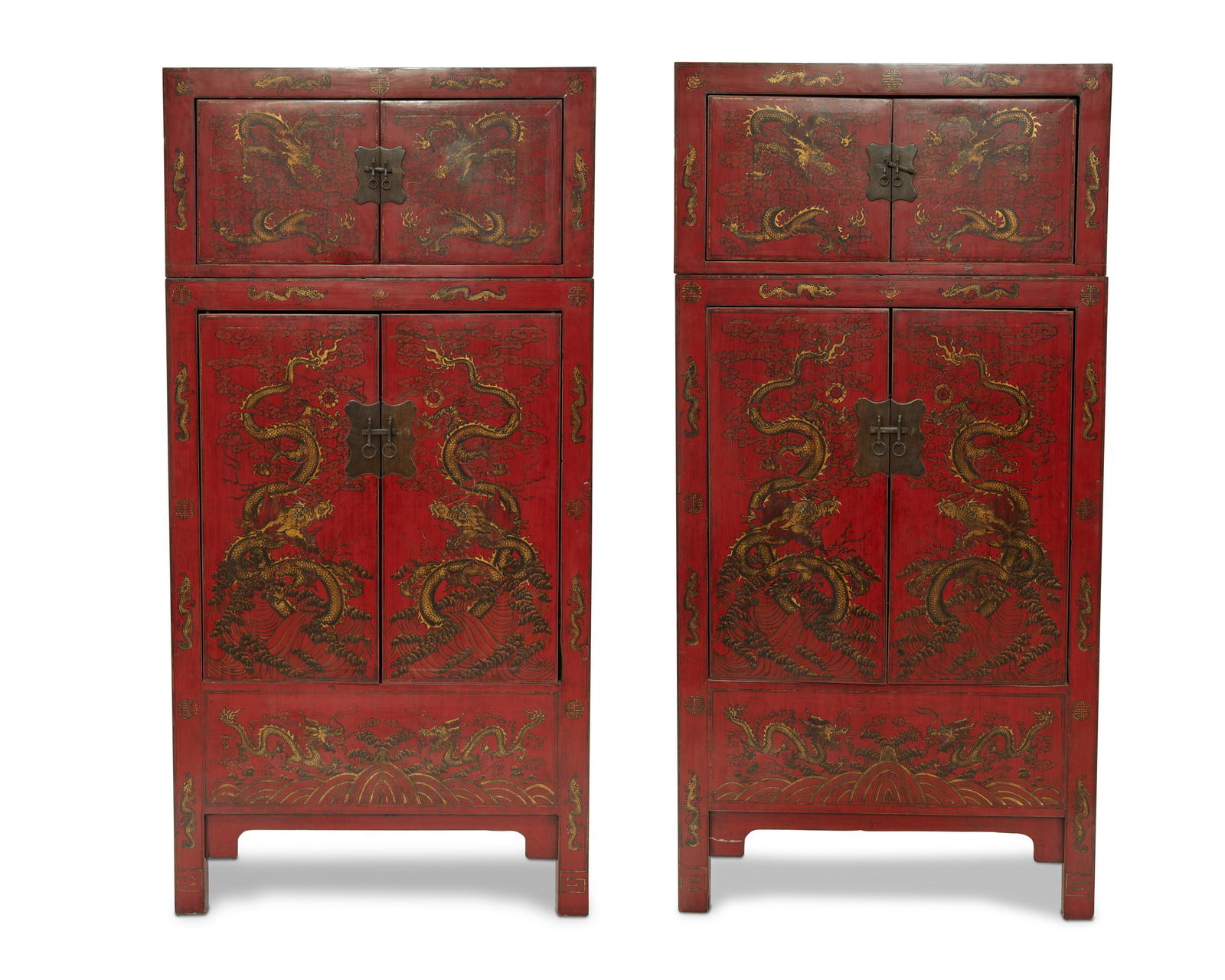 A pair of large Chinese cabinets (1 of 12)