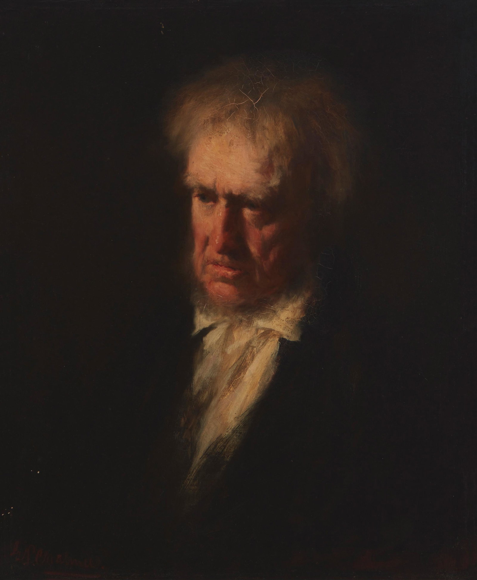 George Paul Chalmers (1833-1878, Scottish): Portrait of a man Oil on canvas Signed lower left: G. P. Chalmers 24" H x 20" W