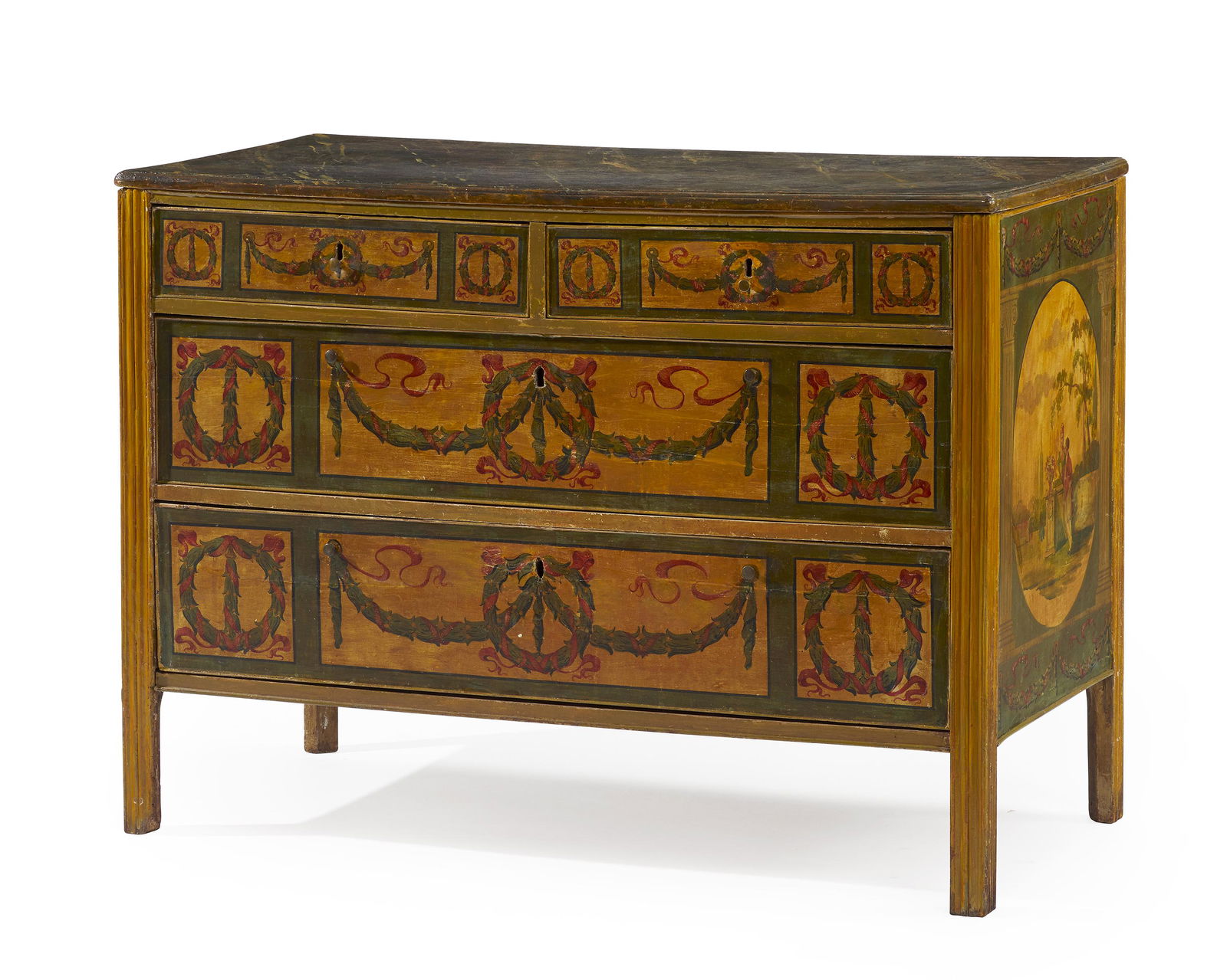 An Italian hand-painted commode (1 of 3)