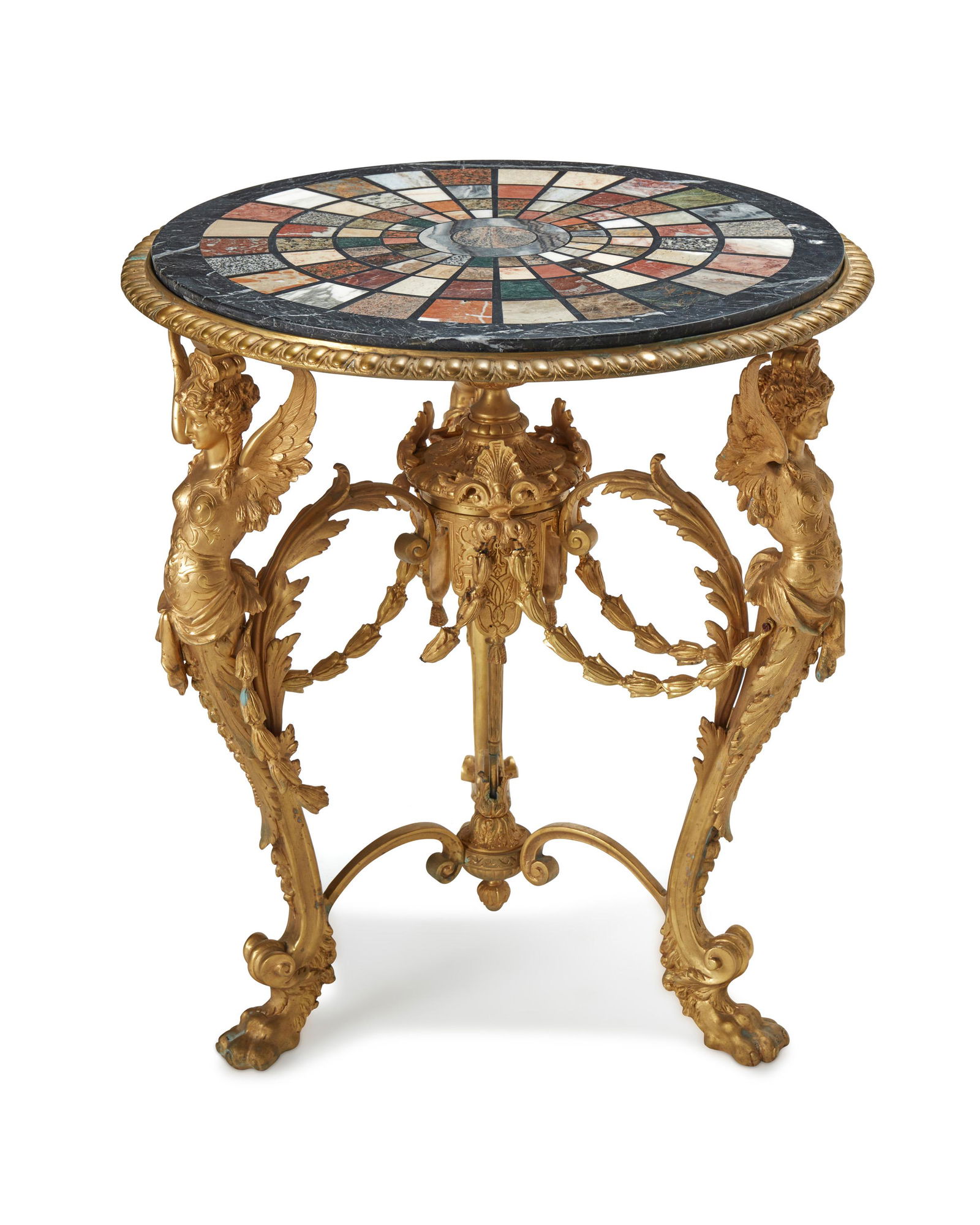A French Empire-style marble specimen table (1 of 4)
