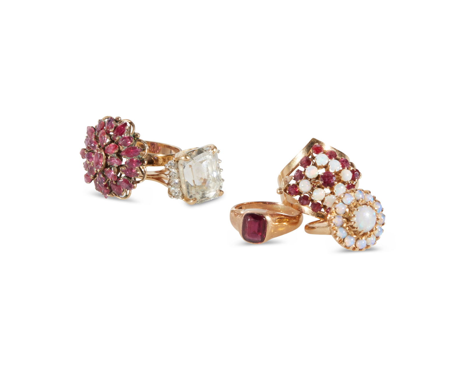 A group of five gold rings (1 of 1)