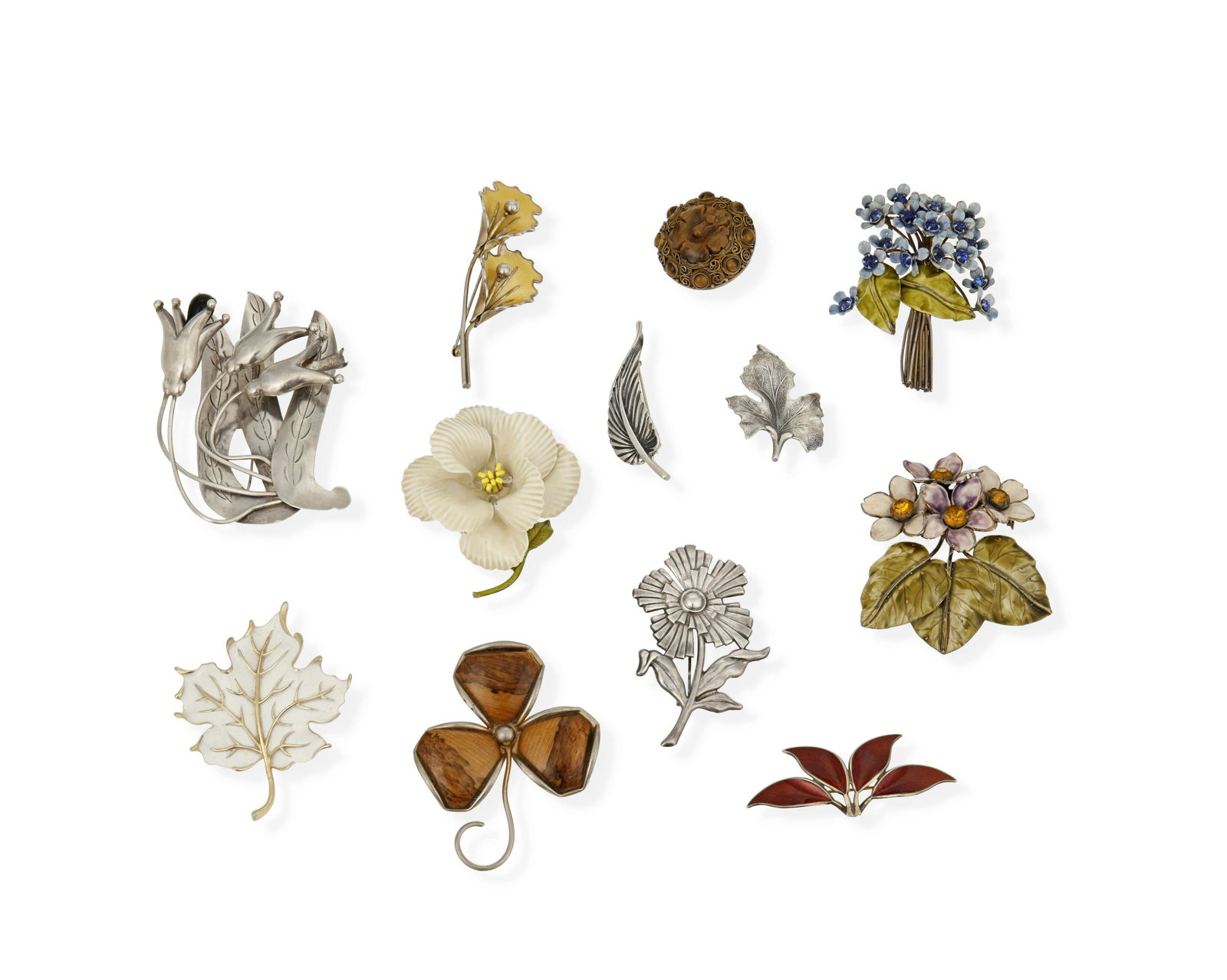 A group of floral and botanical jewelry (1 of 2)