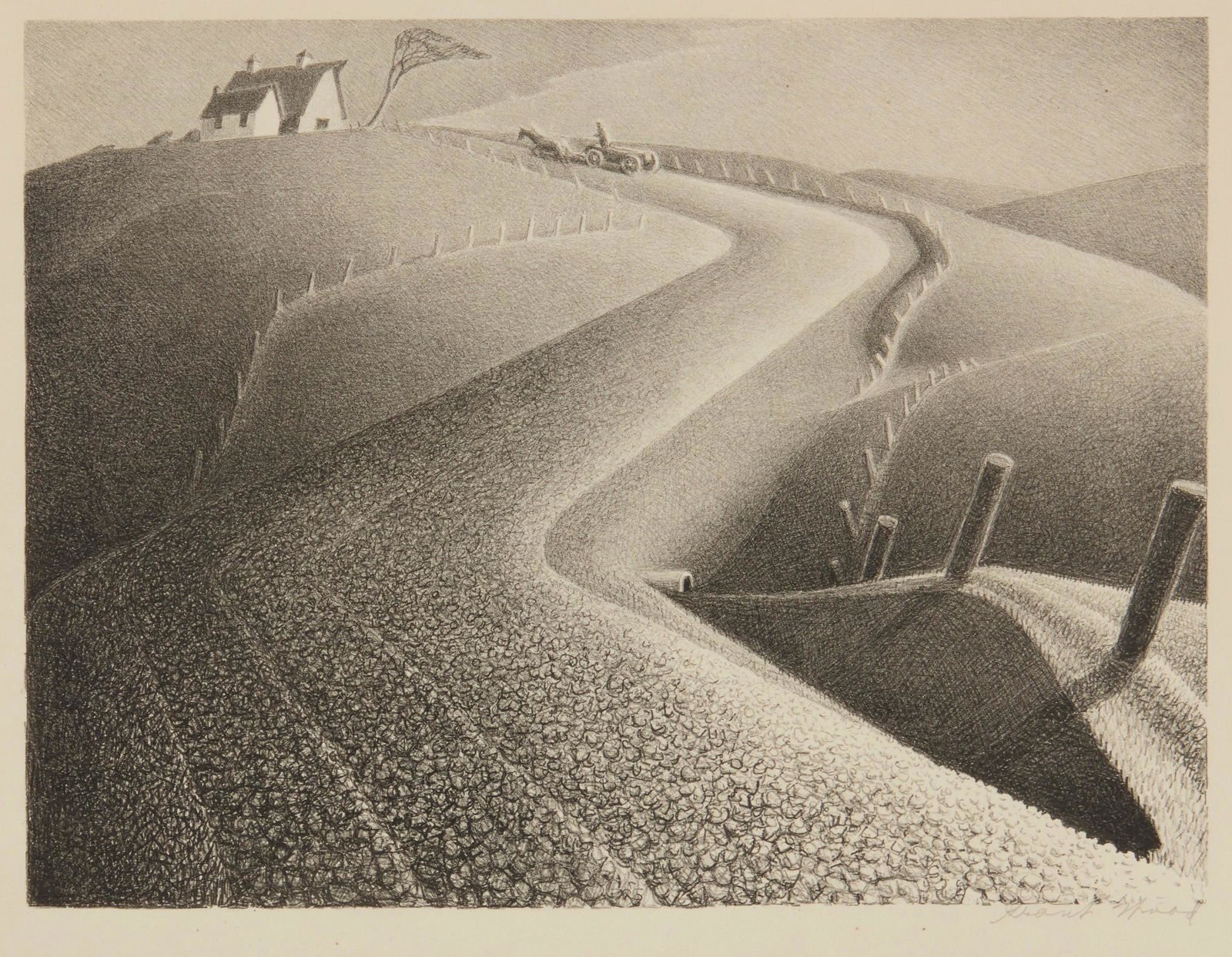 Grant Wood (1891-1942, Cedar Rapids, IA) (1 of 6)