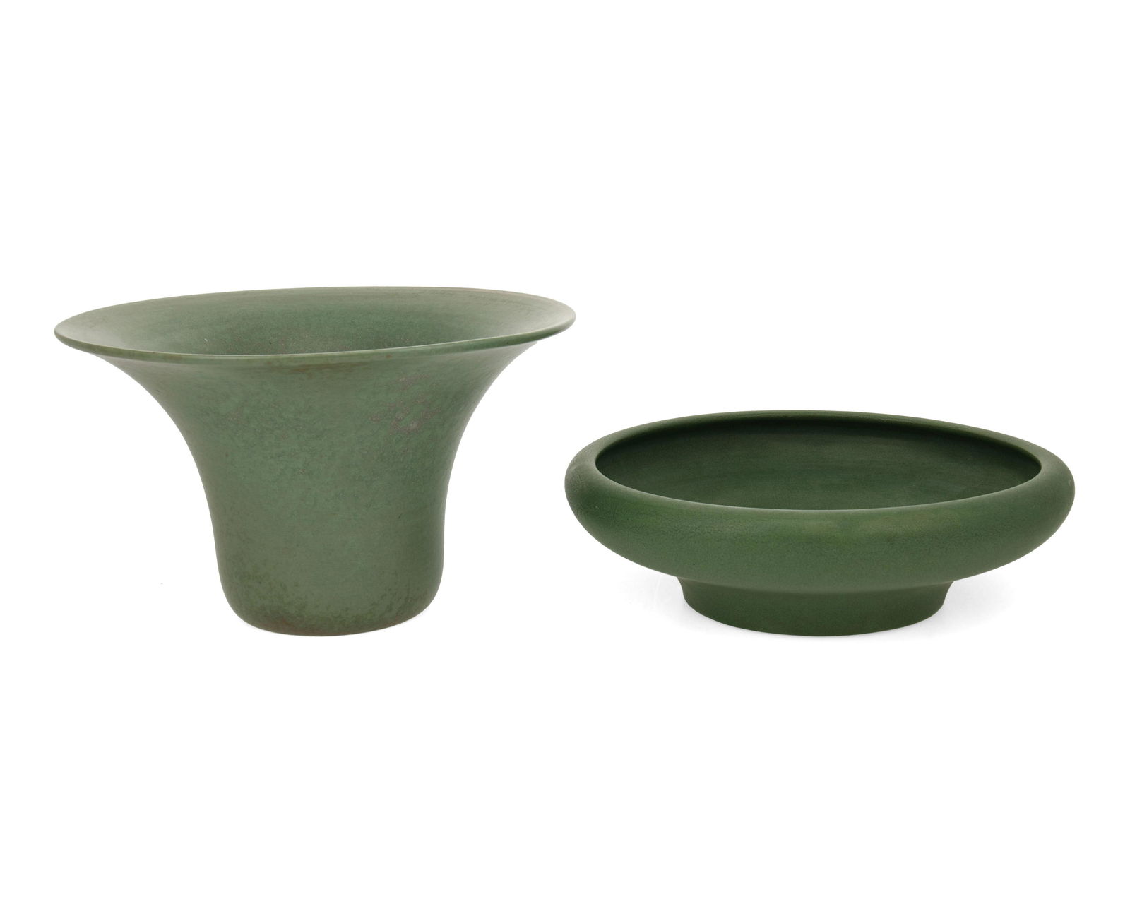 Two California Faience pottery items (1 of 3)